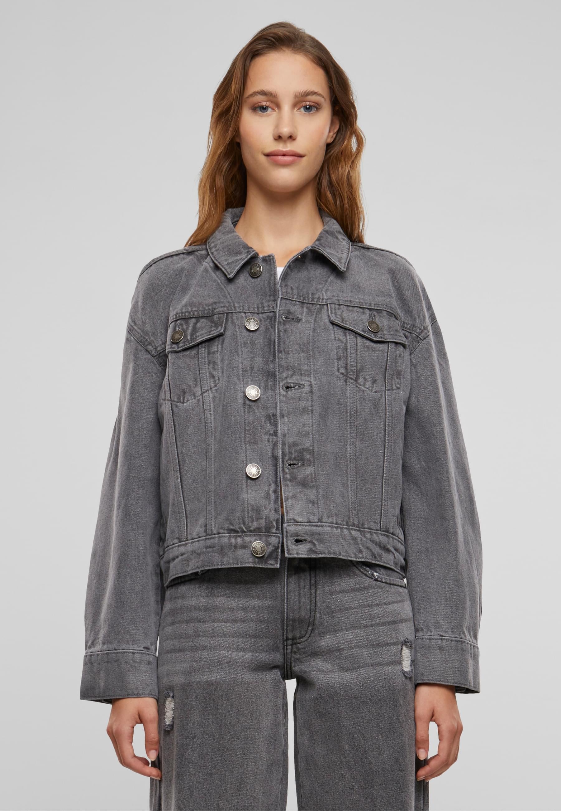 URBAN CLASSICS Jeansjacke »Urban Classics Ladies 80‘s Oversized Denim Jacket« 1 Stk. tlg. ohne Kapuze