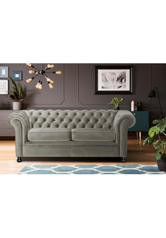 Chesterfield-Sofa »Chesterfield Home 3-Sitzer B/T/H: 192/87/75 cn«, mit edler...