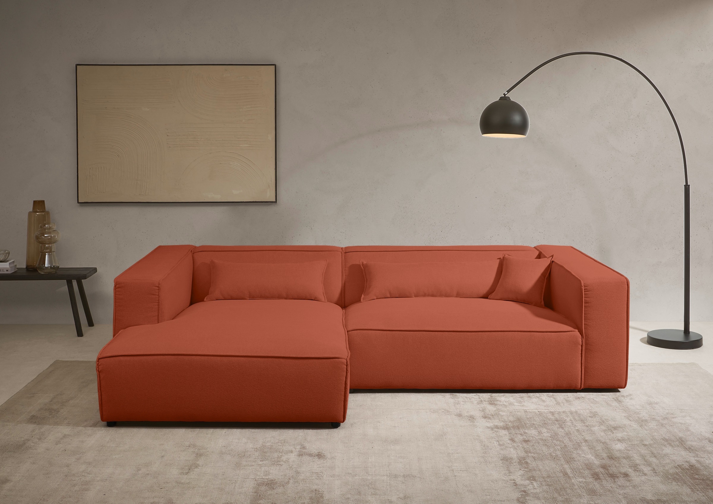 LeGer Home by Lena Gercke Ecksofa »PIARA XXL, Big-Sofa, Cord, Leinenoptik o günstig online kaufen