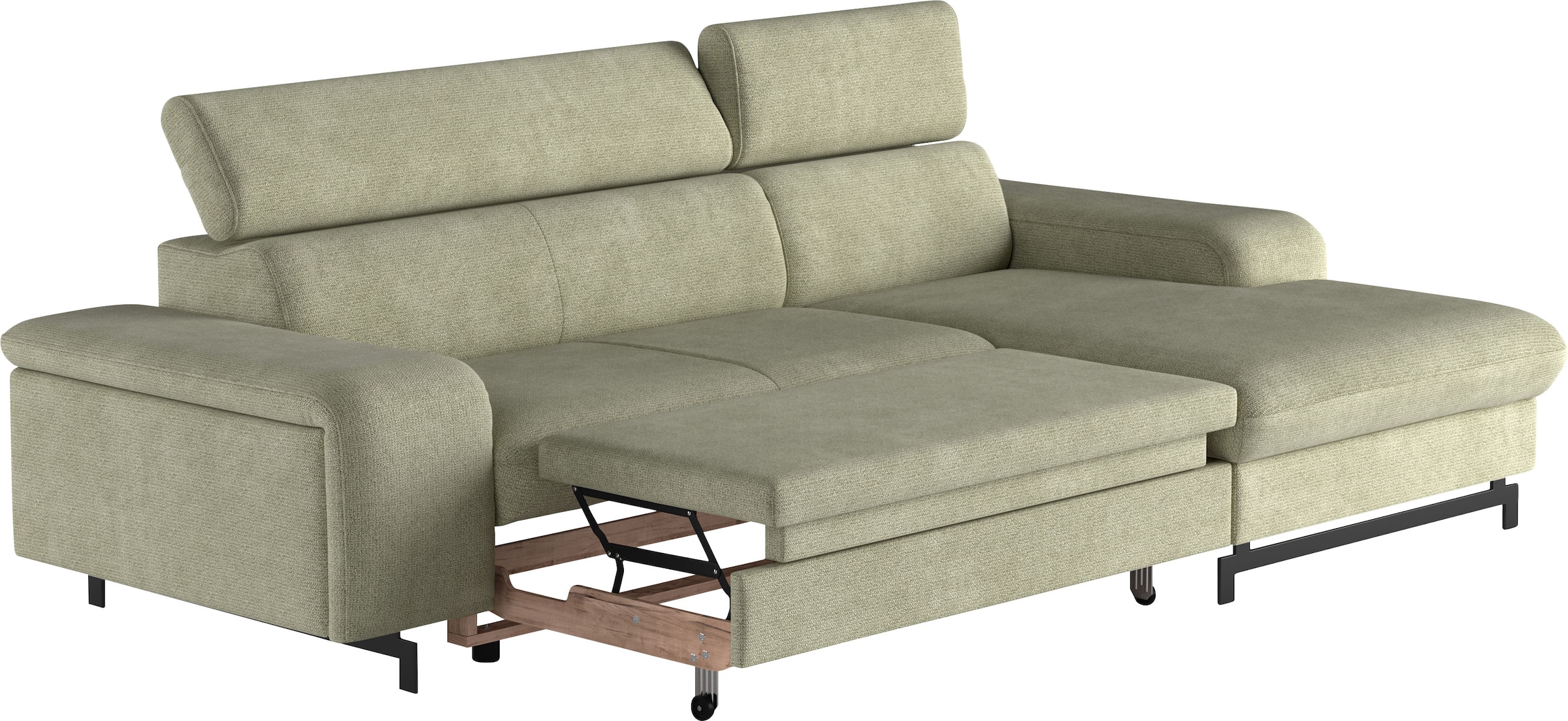 COTTA Ecksofa »Emma L-Form«, mit Kopfteilverstellung, wahlweise mit Bettfunktion & Bettkasten