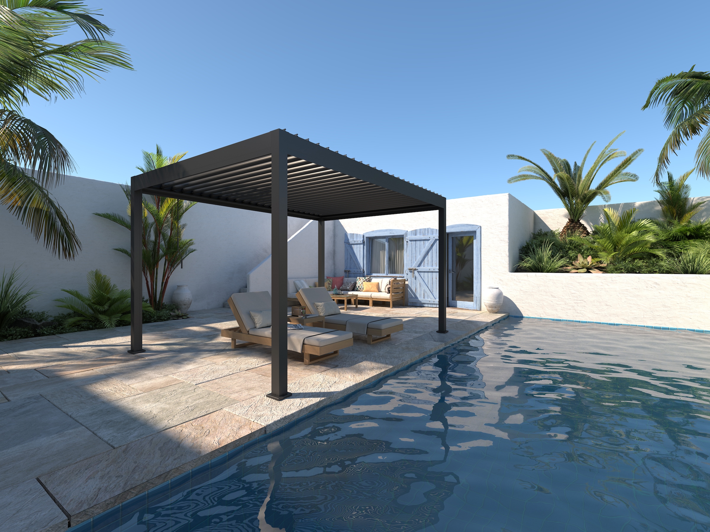 KONIFERA Pavillon »Premium Pergola« verschiedene Größen, ohne Seitenteile