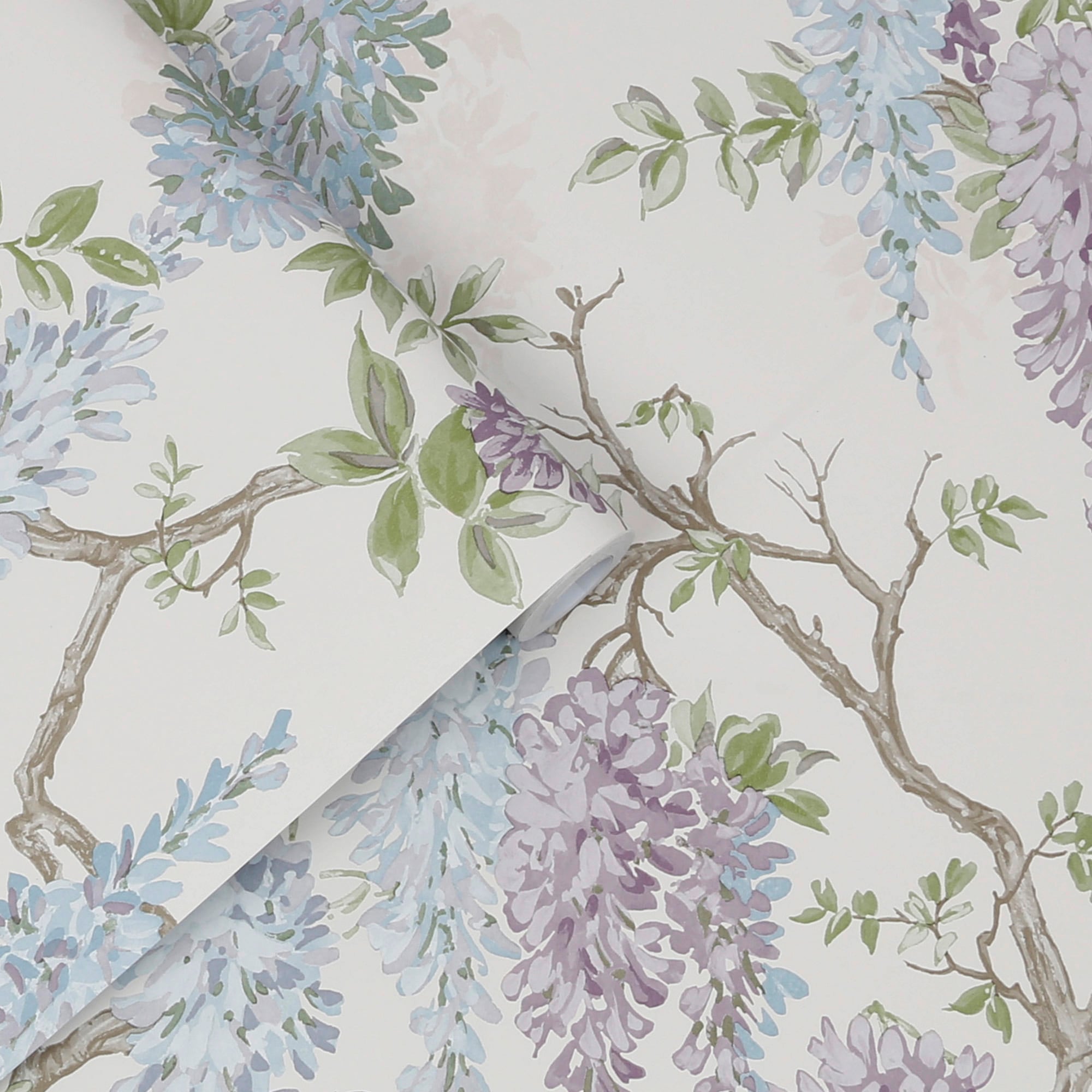 LAURA ASHLEY Vliestapete »Wisteria«, botanisch, FSC® zertifiziert, mit lebhaftem Druck, 10 Meter Länge