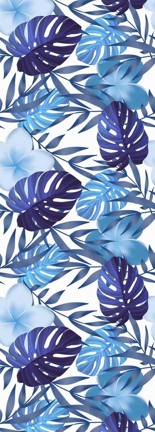 queence Vinyltapete »Jenna«, bedruckt-Motiv-botanisch-floral-gemustert-natürlich, 90x250cm, selbstklebend, kinderleichte Anbringung, Sticker