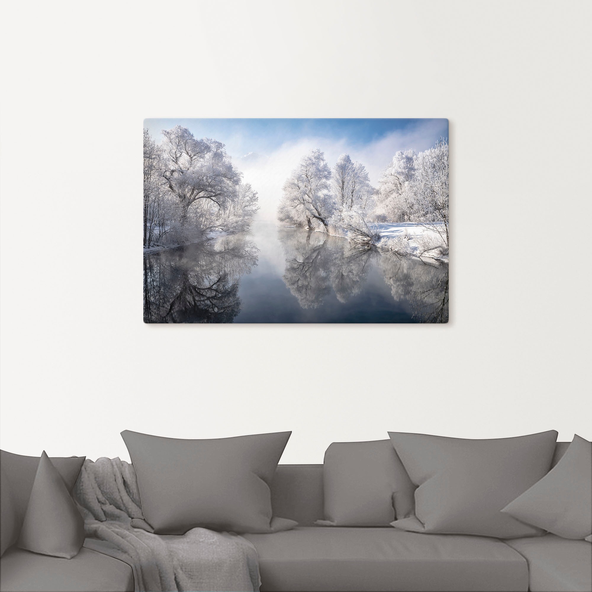 Artland Wandbild »Winter in Oberbayern«, Seebilder, (1 St.), als Leinwandbild, Poster, Wandaufkleber in verschied. Größen