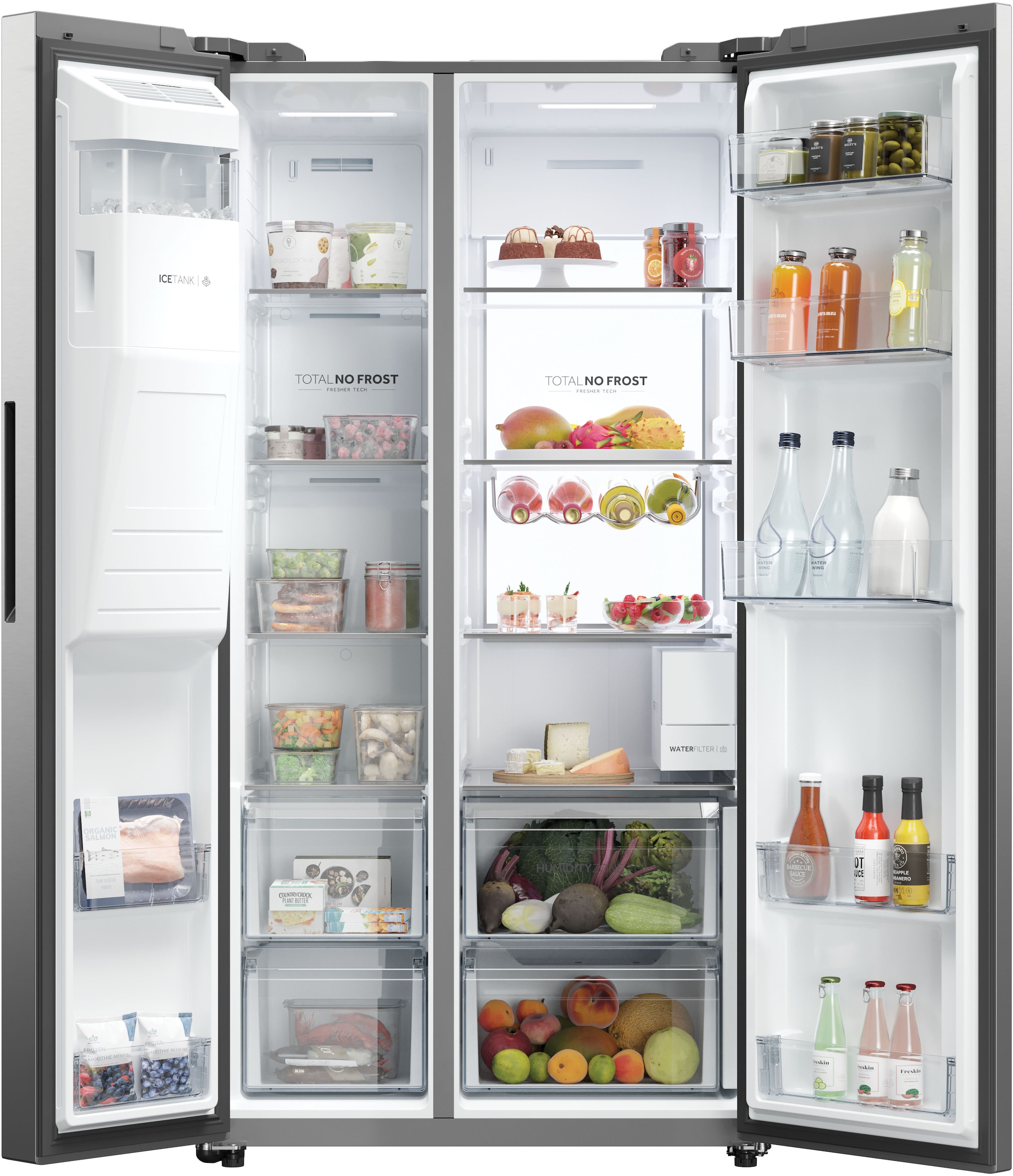Haier Side-by-Side SBS SERIES 7 »HSW79F18CIMM«, Smart Home: Optionale Steuerung per App und Wi-Fi