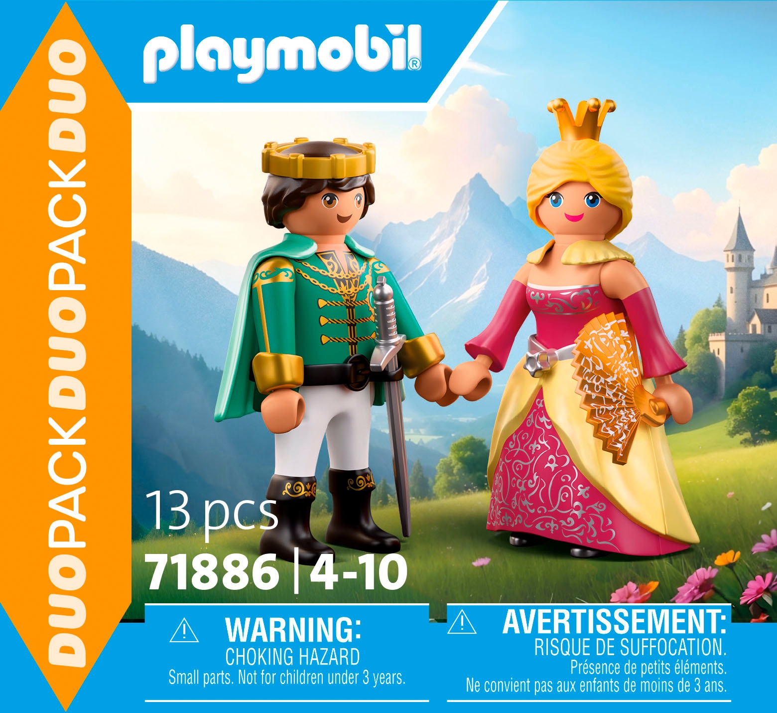 Playmobil® Konstruktions-Spielset »Prinz und Prinzessin (71886), Duo Pack«, (13 St.), Made in Europe