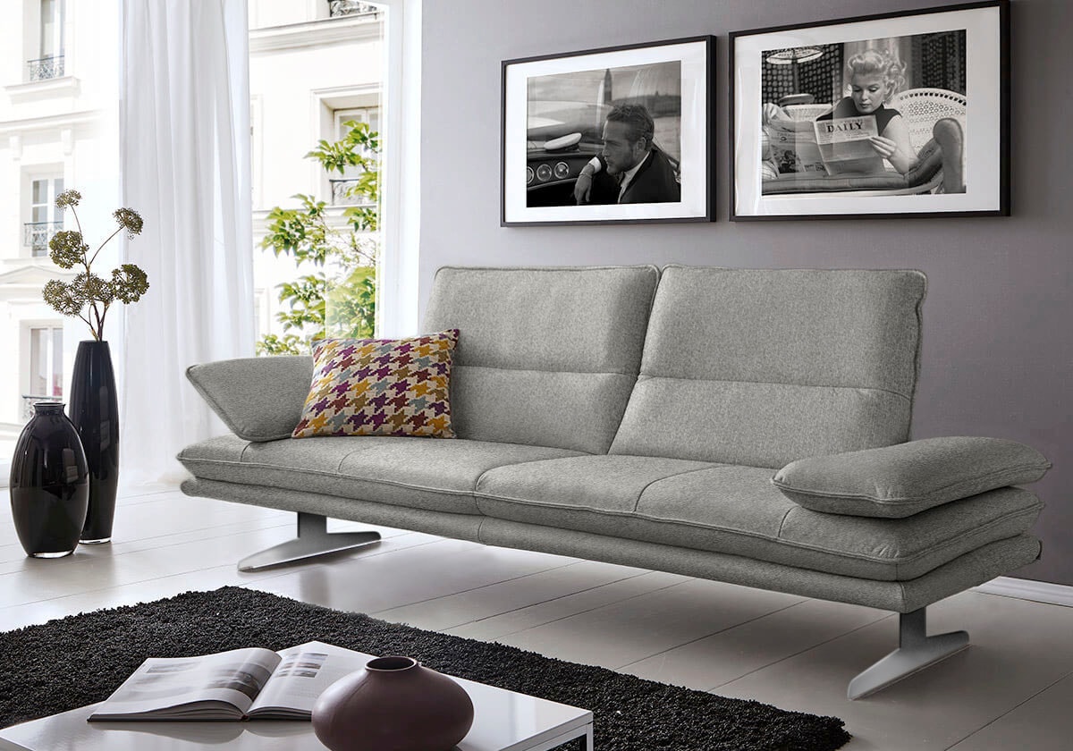 W.SCHILLIG 2,5-Sitzer »broadway«, Sitztiefenverstellung, Kopfteil- & Seitenteilverstellung, Breite 236cm