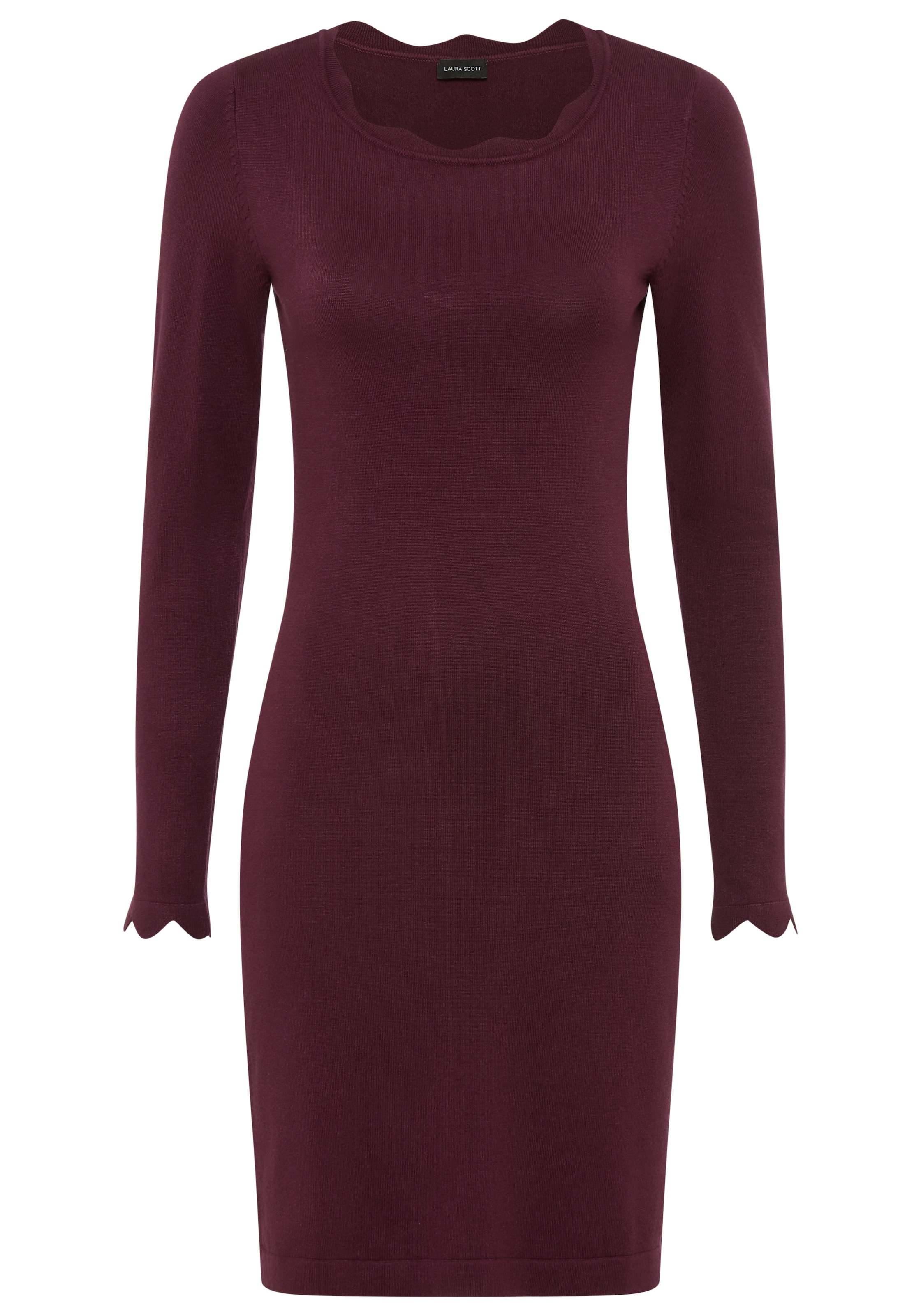 Laura Scott Strickkleid, kurzes Kleid, figurbetont, aus Viskosemischung