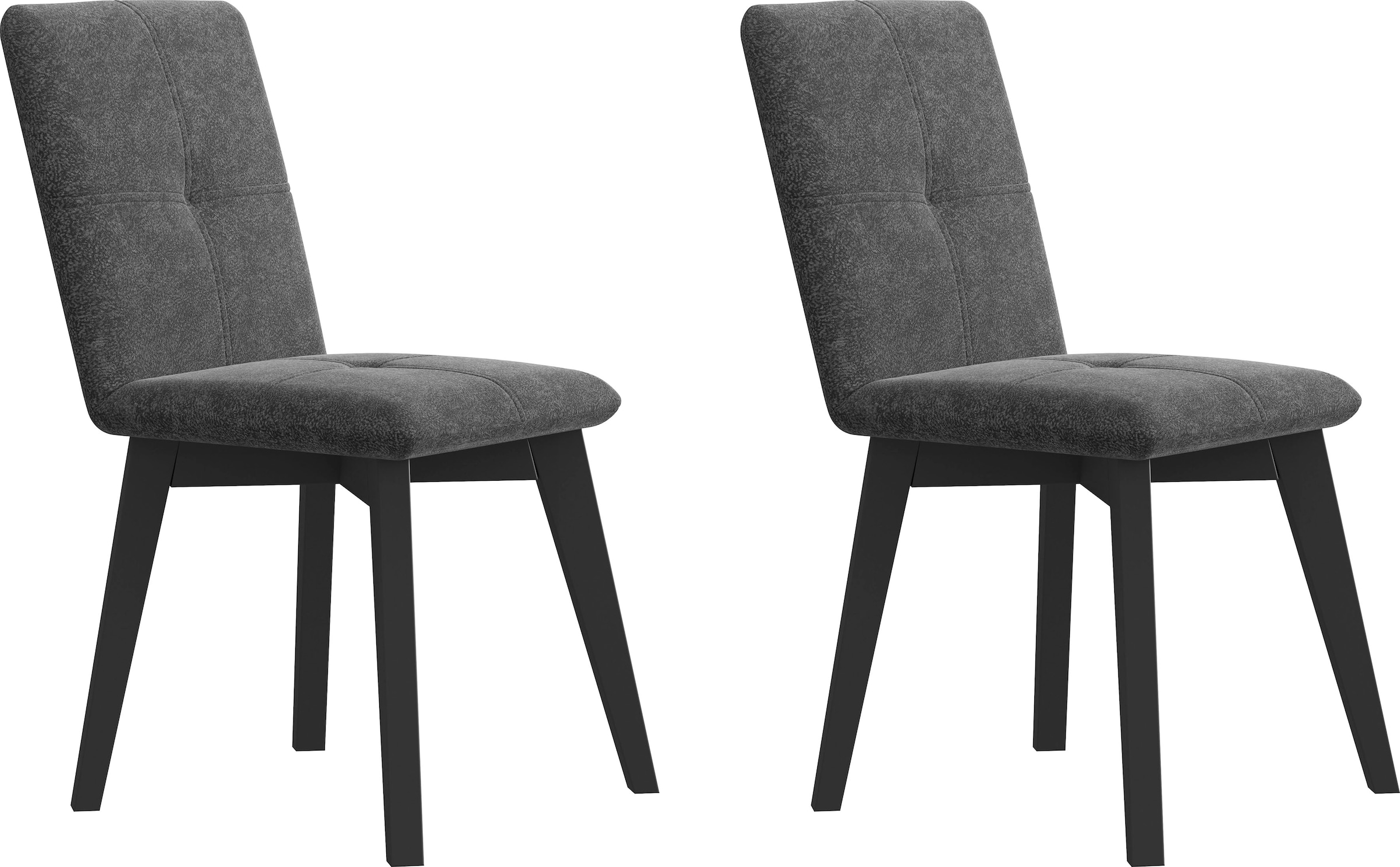 Home affaire 4-Fußstuhl »Vita«, (Set), 2 St., Microfaser, mit verschiedenen günstig online kaufen