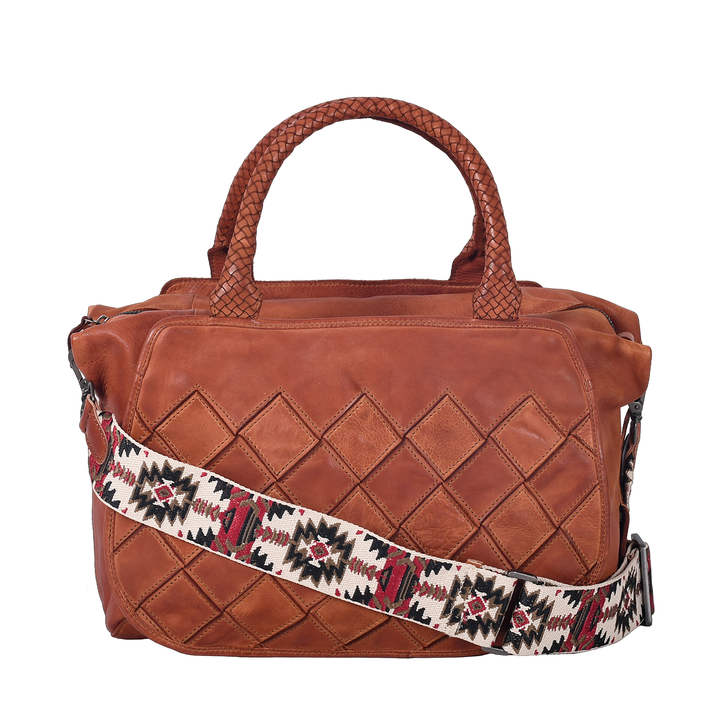 HARBOUR 2nd Handtasche »Sestilia« Damen Schultertasche, Tragetasche mit kontrastfarbigem Umhängeriemen