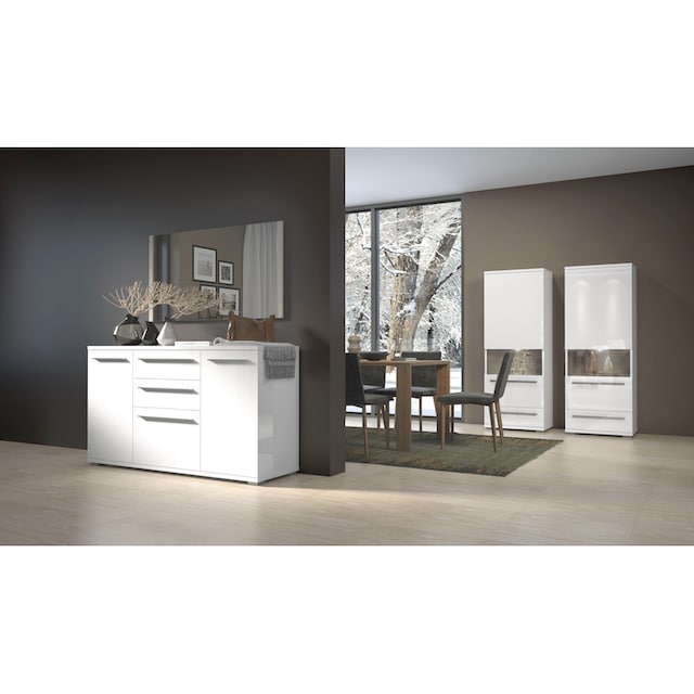 of »Piano«, Funktion Soft-Close Places UV online Style lackiert, bestellen Vitrine