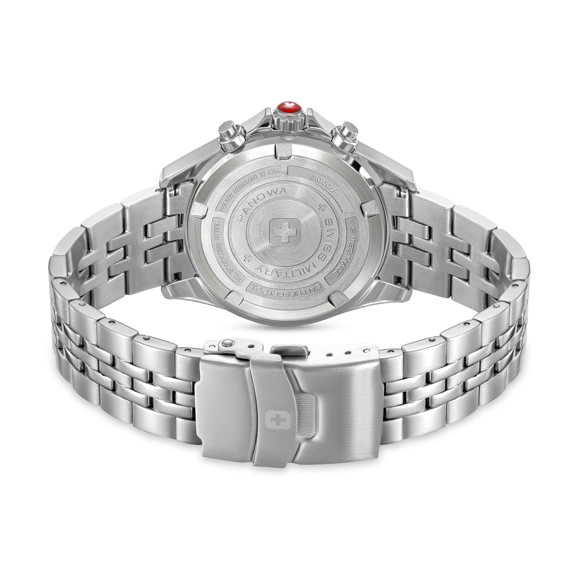 Swiss Military Hanowa Chronograph »Flagship Heritage Chrono« Quarzuhr, Armbanduhr, Herrenuhr, Swiss Made, Edelstahlarmband, analog