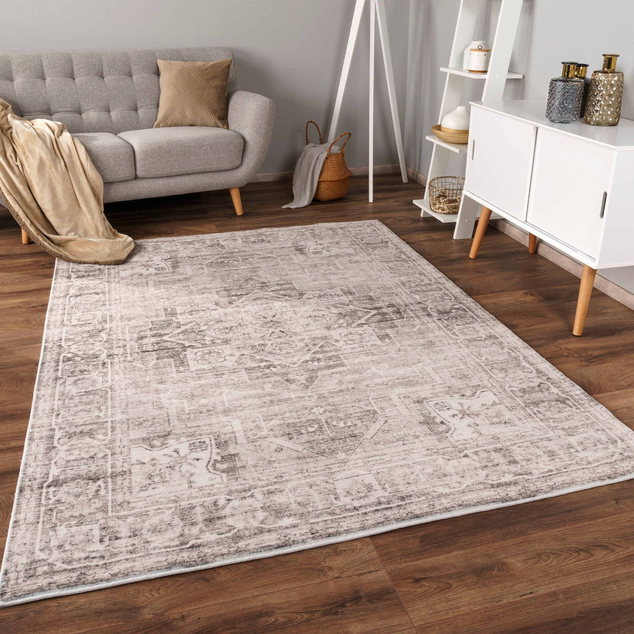 Paco Home Teppich »Cambridge 461«, rechteckig, 12 mm Höhe, Kurzflor, orientalisches Muster, Vintage Design