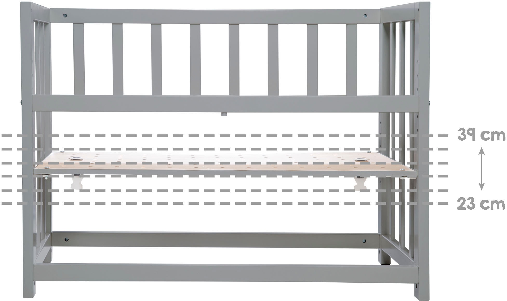 roba® Stubenbett »4 in 1, Sternenzauber, taupe«, zu Wiege, Elternbett oder Bank umbaubar
