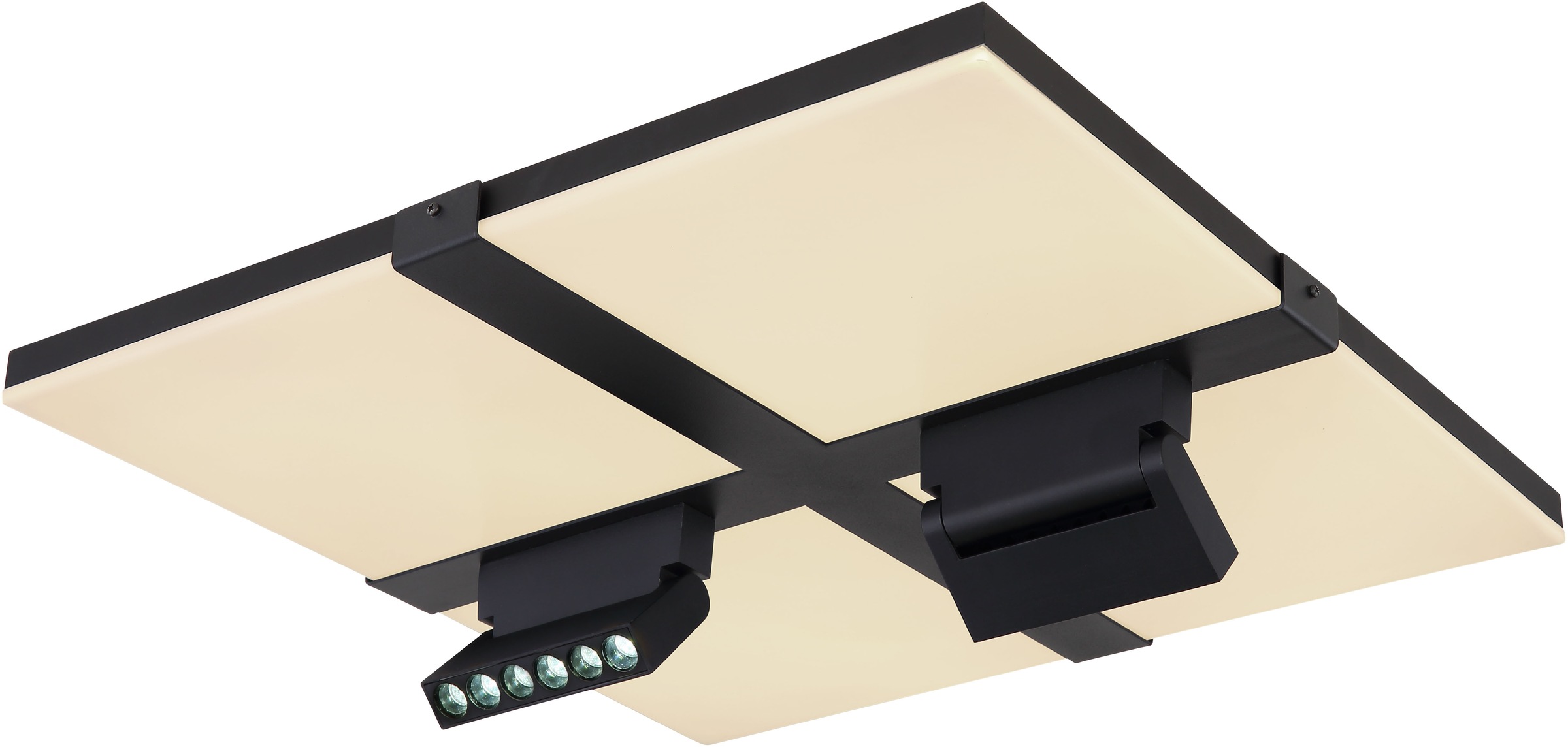 GLOBO LIGHTING LED Deckenleuchte »VILLSI« LED-Modul 1 Stk. Deckenlampe/rund/Wohnzimmer/Schlafzimmer/elegant