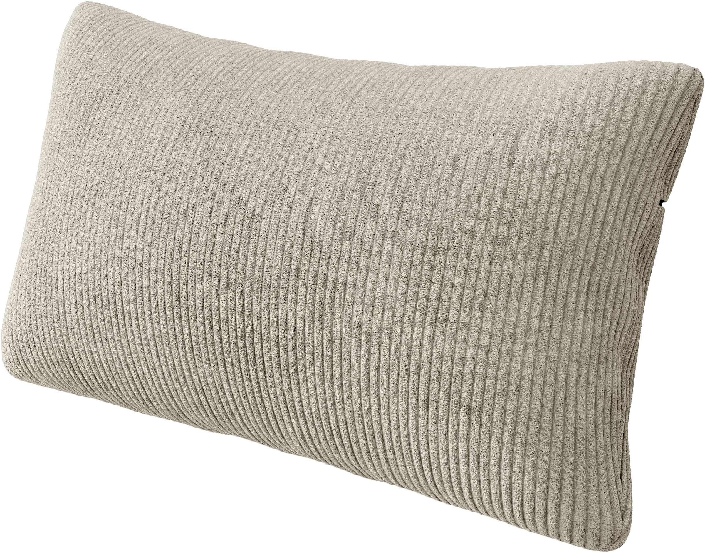 INOSIGN Ecksofa »Cross, mit softem Sitz, L-Form, wendbare Zierkissen, Breite 284 cm«, Couch mit vielen Kissen, stylische Kreuznaht, elegante Metallfüße