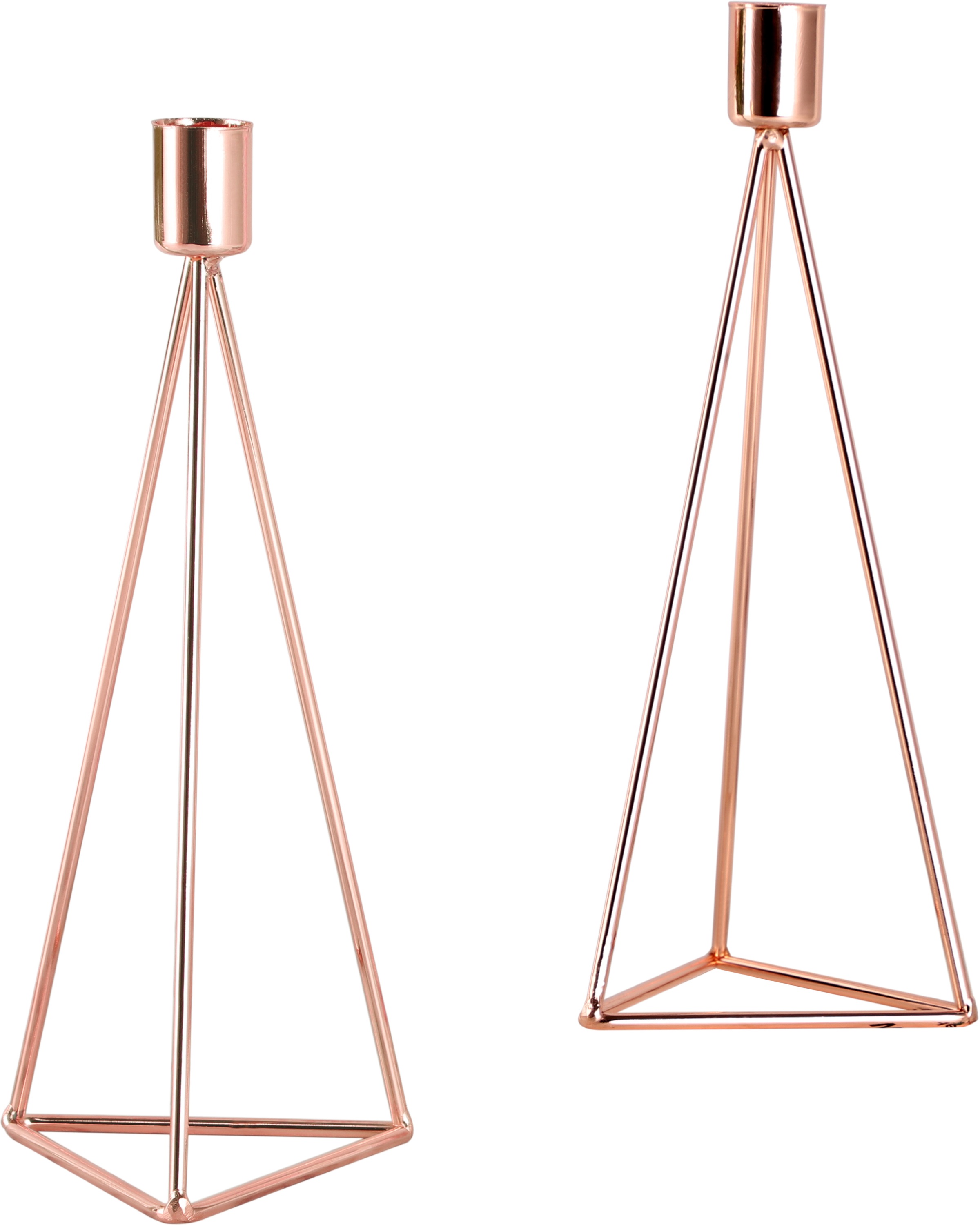ECHTWERK Tischkerzenhalter »Modern Big, Weihnachtsdeko«, (Set, 2 St.), moderner Kerzenhalter aus Eisen, Kerzenständer, Höhe ca. 24,2 cm