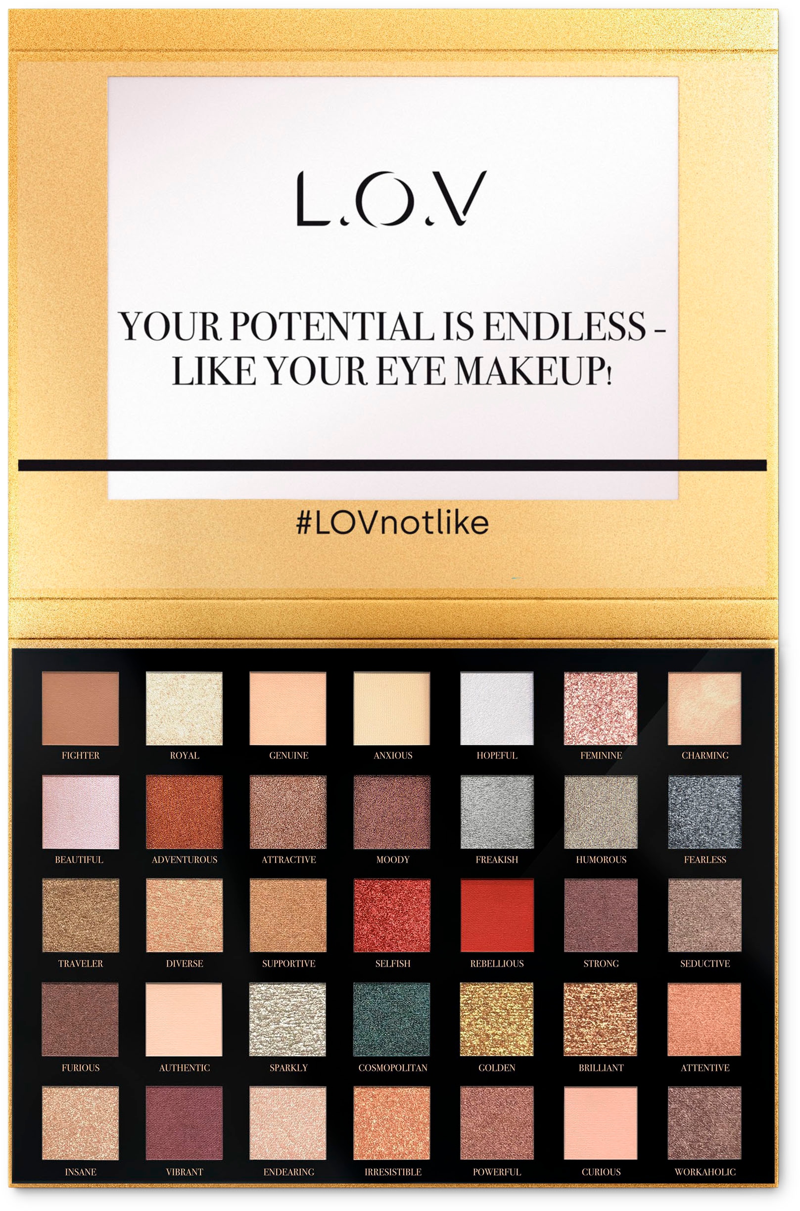 2. Bild von L.O.V Lidschatten-Palette »I´M MORE THAN GOLD«
