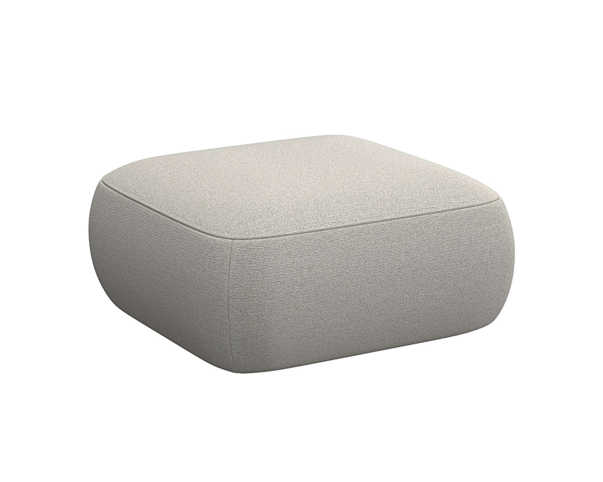 FLEXLUX Pouf »Torino, rund, bodennah, Sitzhocker, Polsterhocker« Modernes, organisches Hocker-Design, Kaltschaum, Wellenunterfederung