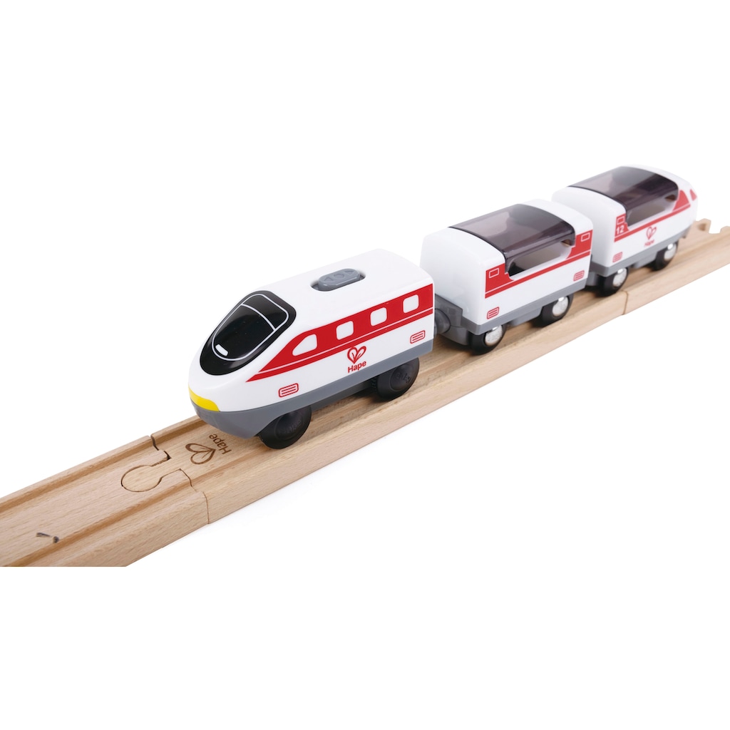Hape Spielzeug-Eisenbahn »Großstadtlandschaft Eisenbahn in Aufbewahrungsbox«