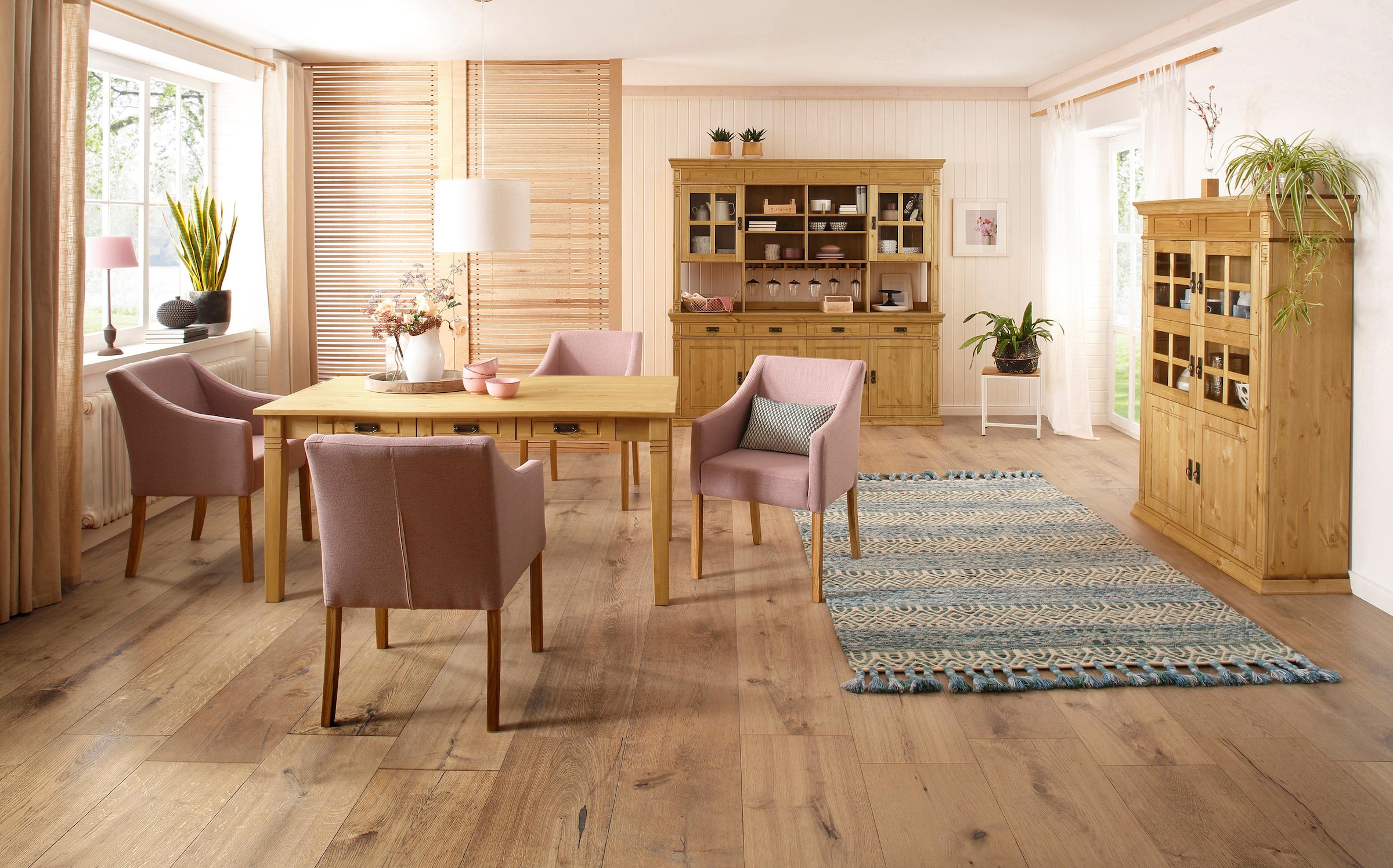 Home affaire Sideboard »Vinales«, Kommode im klassischen Landhausstil, Breite 202 cm