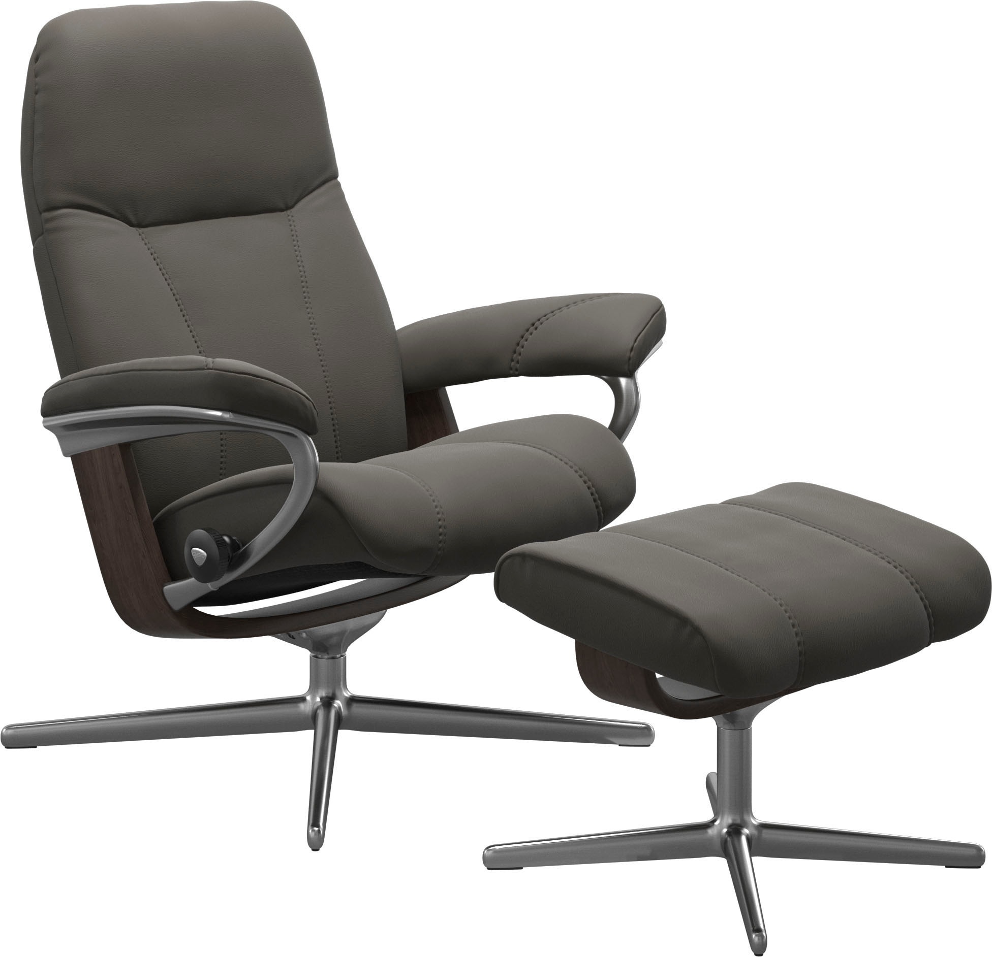 Stressless® Relaxsessel »Consul«, mit Cross Base, Größe S, M & L, Holzakzent Wenge