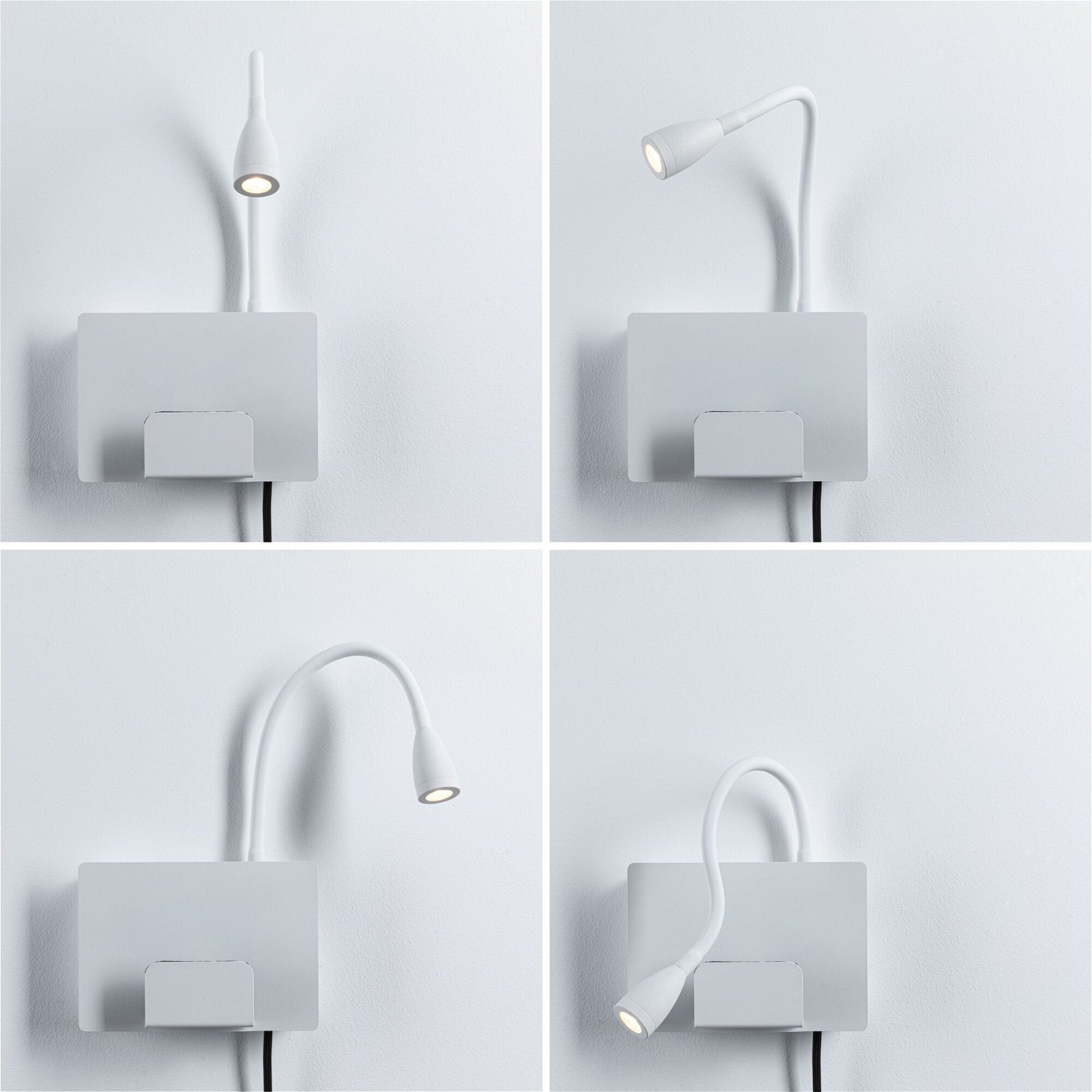 Paulmann LED Wandleuchte »Halina 3W USBC 230V 2700K Kunststoff/Metall«, 1 flammig