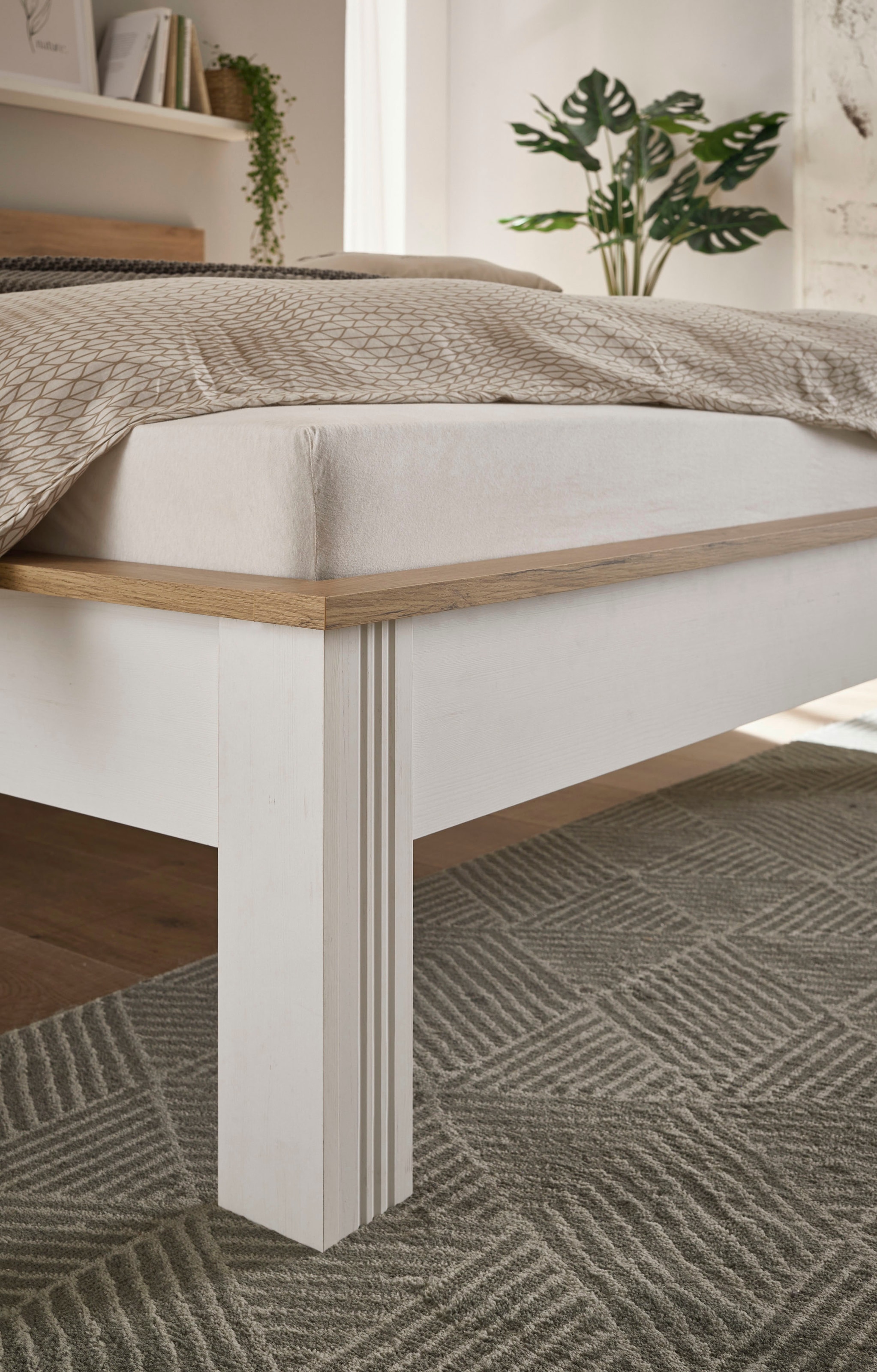 OTTO home Schlafzimmer-Set »Westminster« Bett Breite Liegefläche 90 oder 140cm und 1 Wandpaneel