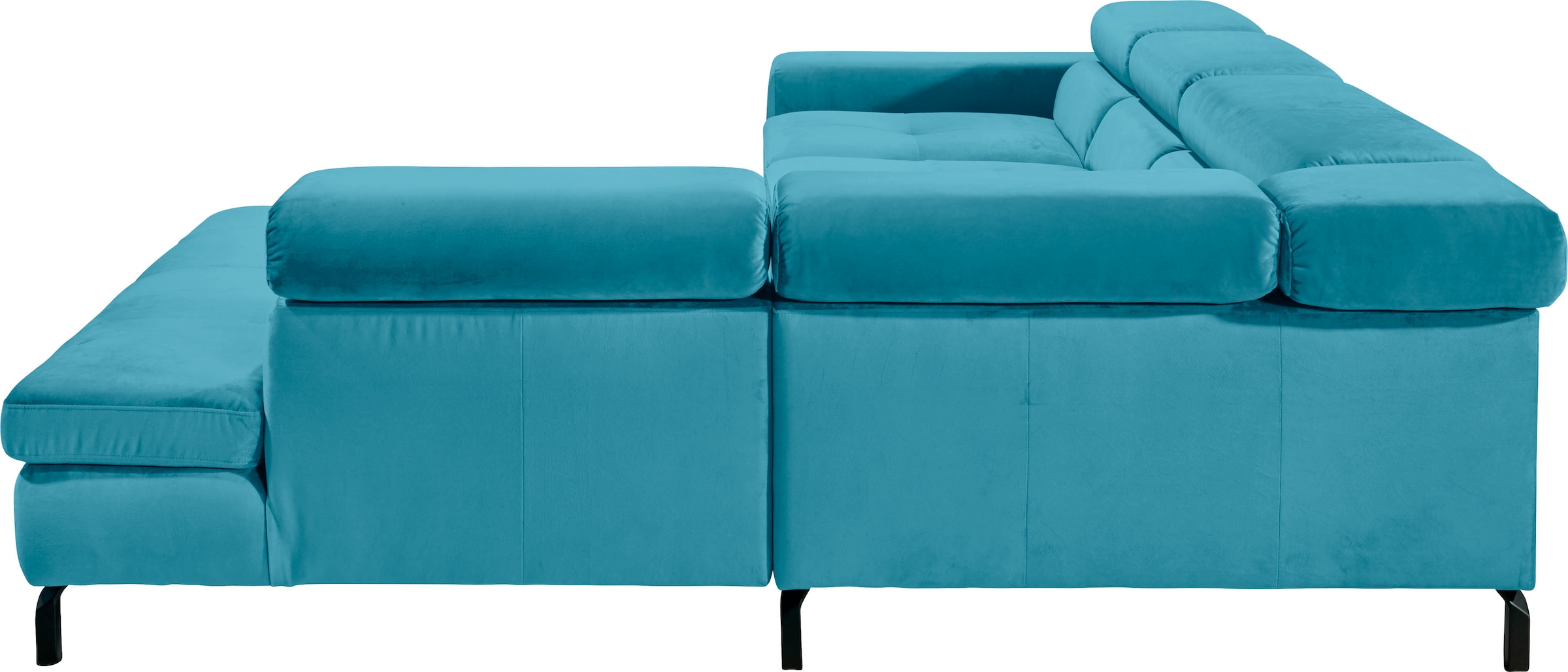 GALLERY M branded by Musterring Ecksofa »Felicia Due L-Form«, Wahlweise mit Sitzvorzug, inkl. Kopfteilverstellung, Sitzhöhe 43 cm