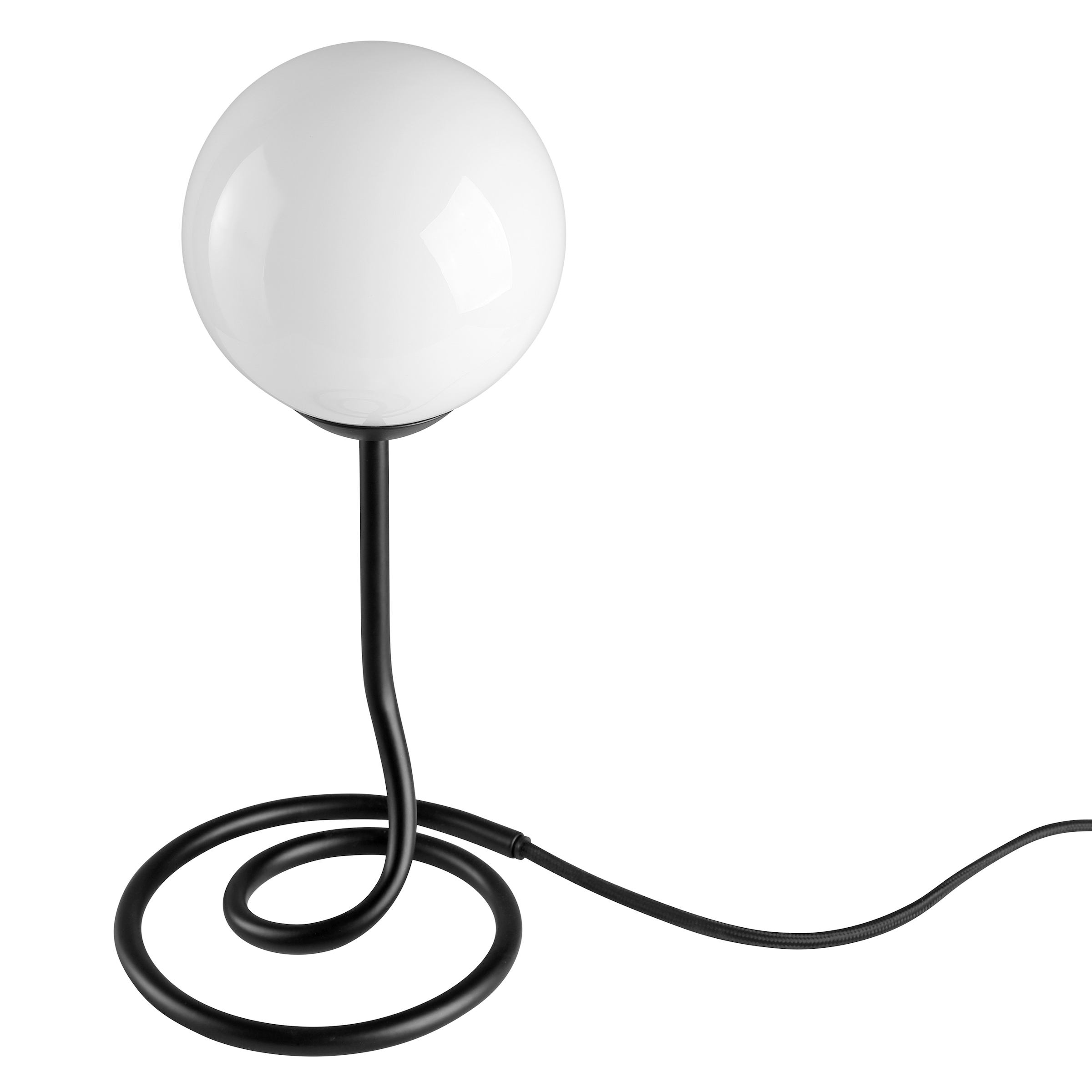 OTTO home Tischleuchte »Orrell«, Leuchtmittel G9 | ohne Leuchtmittel, Ø 15 cm, Materialmix - Metallfuß mit weißem Glasschirm