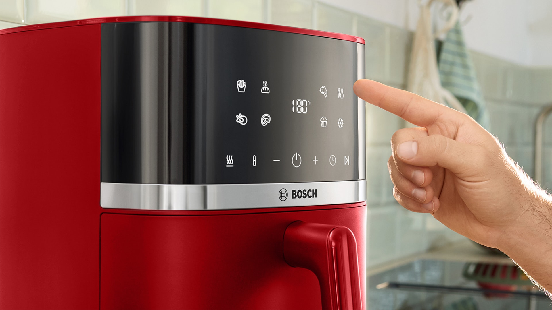 BOSCH Heißluftfritteuse »Air Fryer Serie 4, MAF462B0, 6,1l, 2 Heizelemente, 7 Programme« 2050 W Auftaufunktion, Korb/Gitter spülm.geeignet,