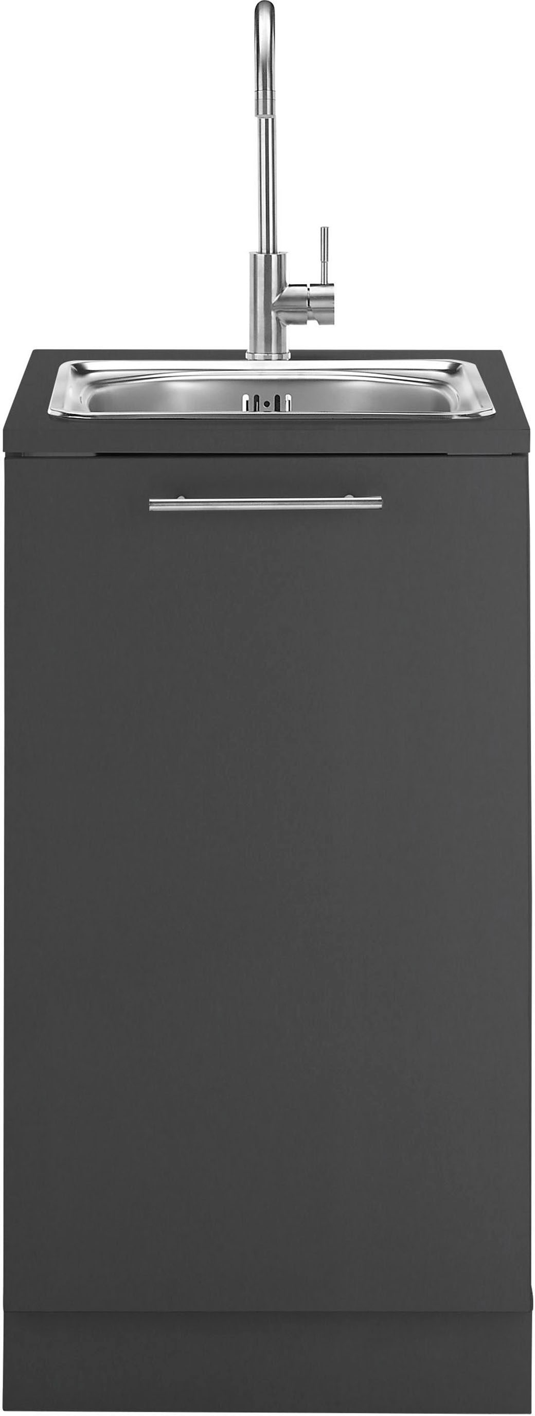 Laundreezy Spülenschrank »Laundreezy, Spülenschrank BxHxT 50x92x68 cm« 1 Stk. tlg. Breite 50cm, Tür L/R montierbar, Softclose, höhenverstellbare Füße