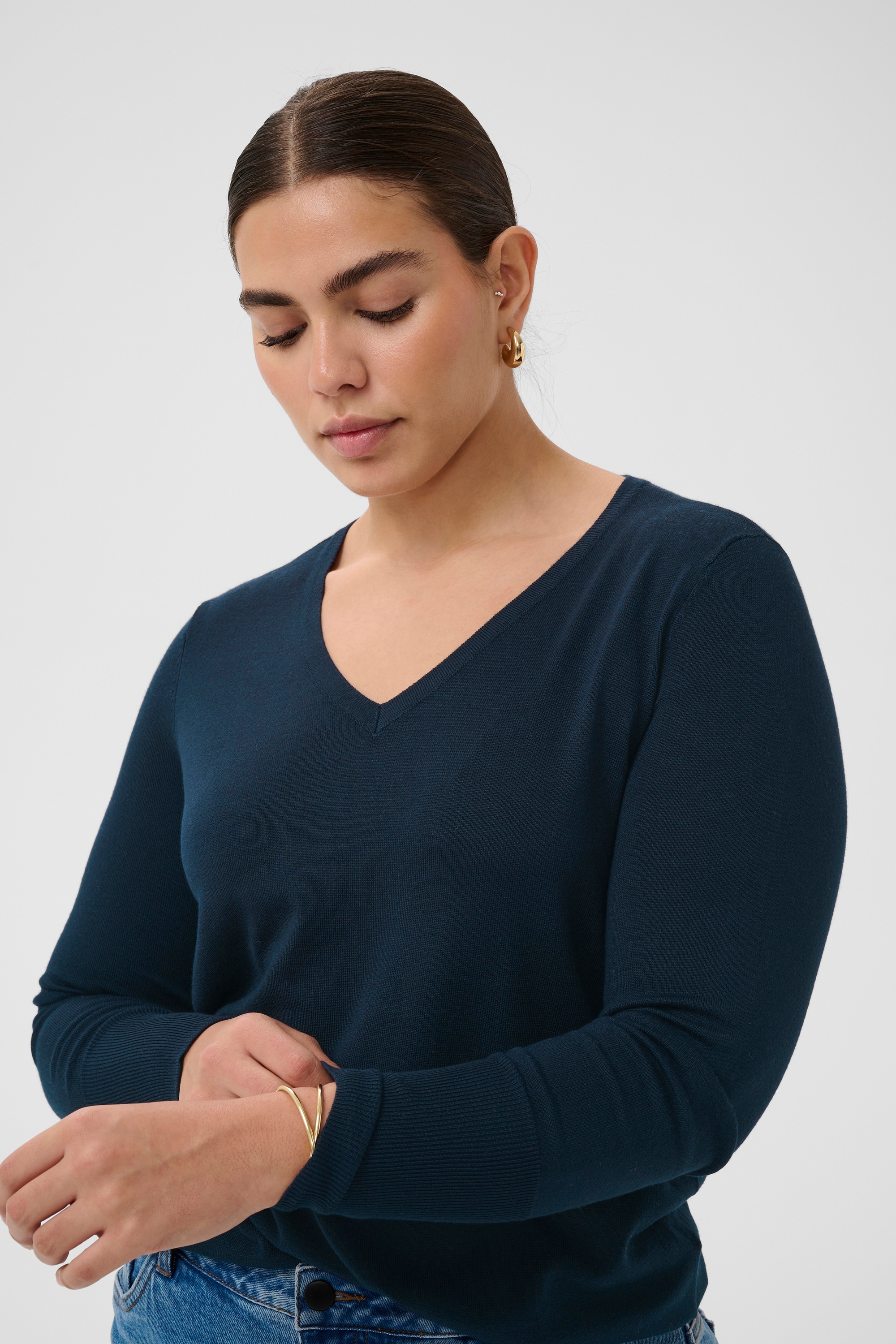 KAFFE Curve Strickpullover »Strickpullover KClizzy«