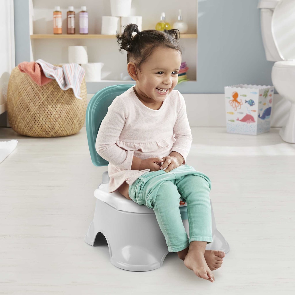 Fisher-Price® Töpfchen »3in1«, mit Trainingstoilettenring und Fußbank