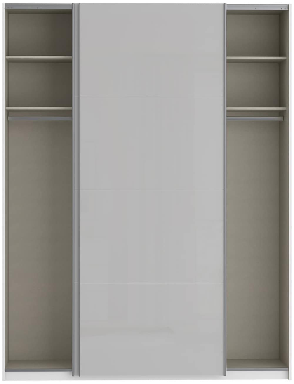 FORTE Schwebetürenschrank »Fittio, Made in Europe, 2 Schiebetüren, modernes Design«, Höhe 2,35 mtr, stehende Montage