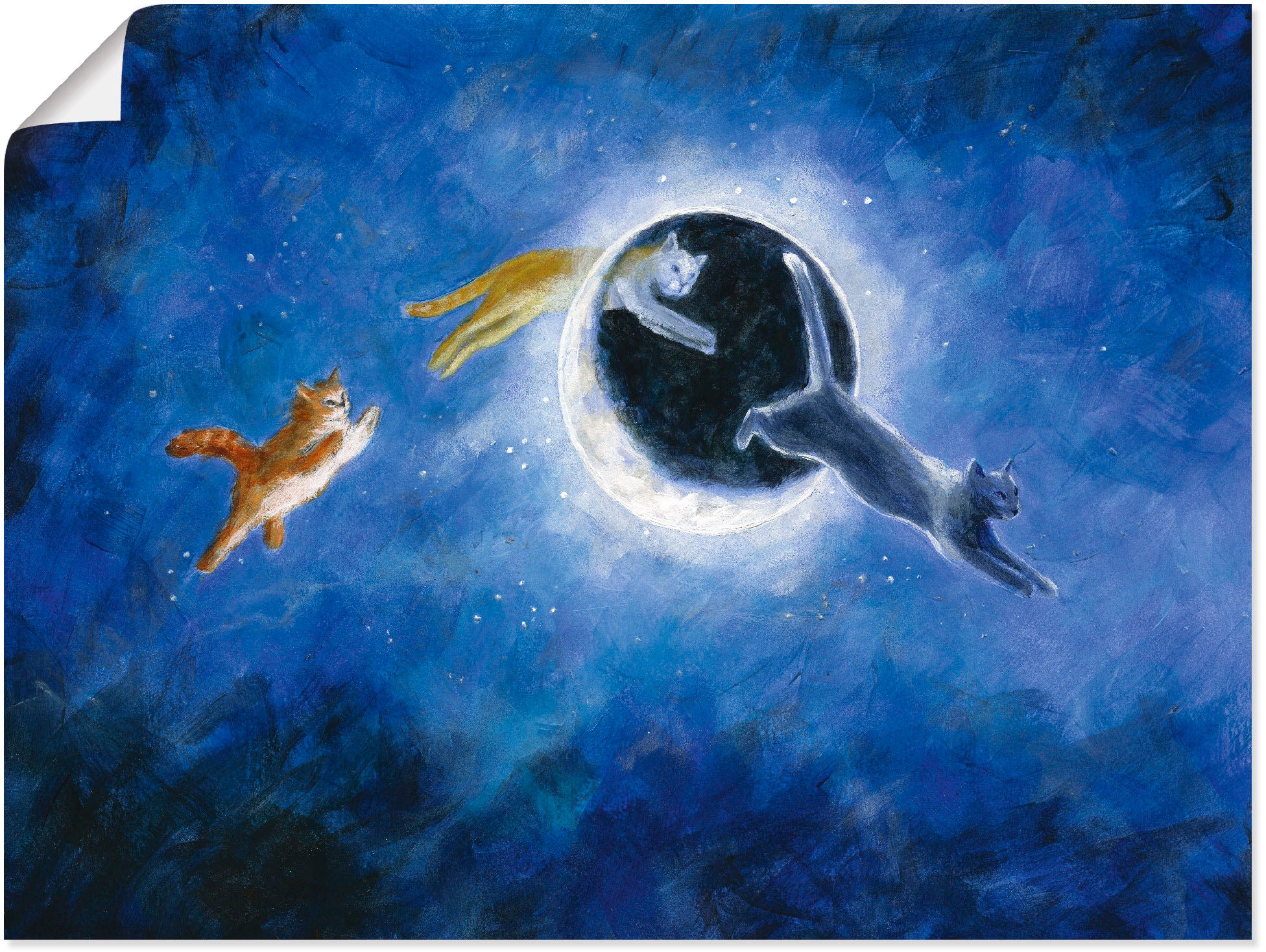 Artland Wandbild »In der Nacht sind alle Katzen grau« Haustiere 1 Stk. tlg. günstig online kaufen