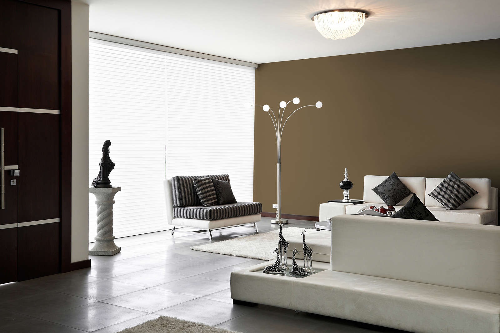 A.S. Création Wandfarbe »Premium Innenwandfarbe PURO Tuchmatt mellow brown« ideal für Wohnzimmer, Schlafzimmer, Flur und Küche, Farbwelt Braun