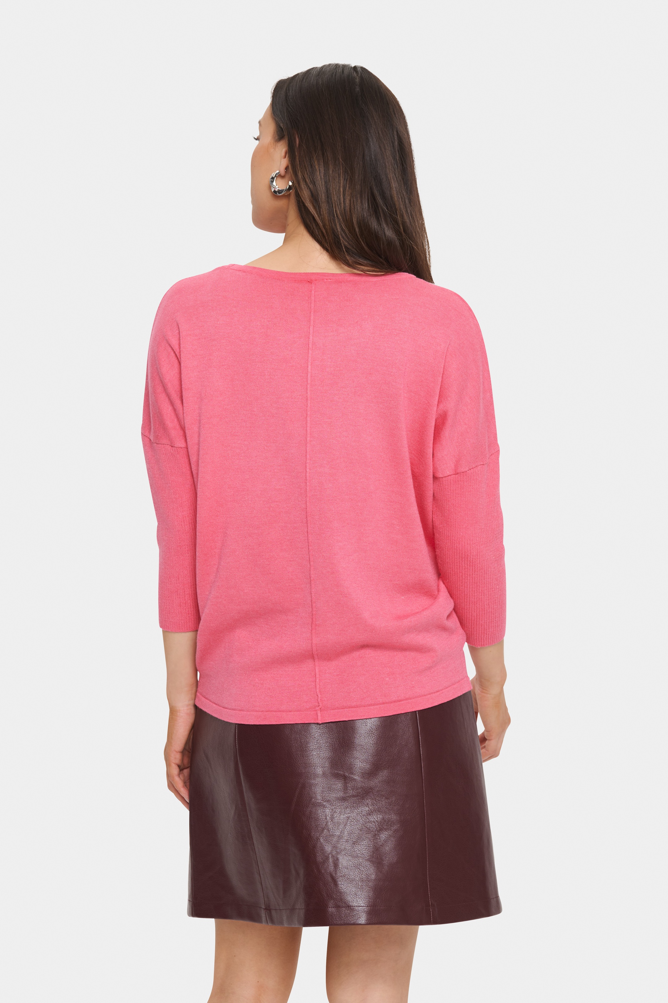 Saint Tropez Rundhalspullover »A2561, MilaSZ R-Neck« Viskosemischung, Casual fit