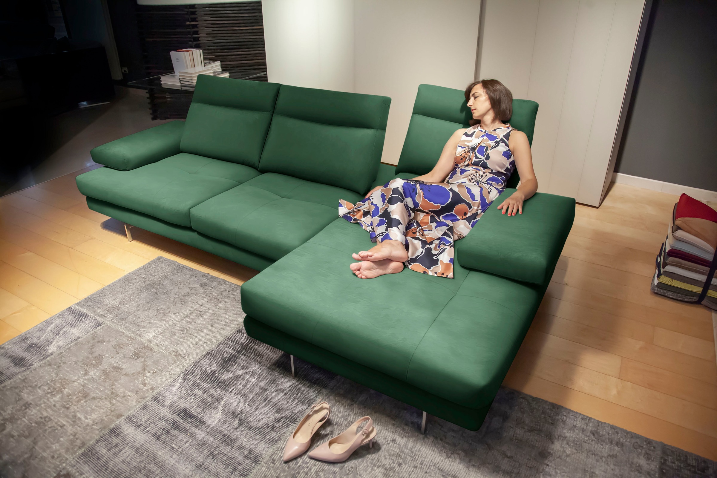 CALIA ITALIA Ecksofa »Toby Wing, L-Form, Designsofa mit sensationellem Sitz günstig online kaufen