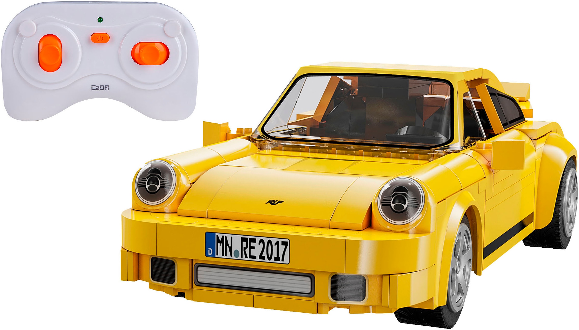 JAMARA RC-Auto »CaDA, RUF CTR 2017 Yellowbird 1:20 gelb 2, 4GHz Bricks« gelb