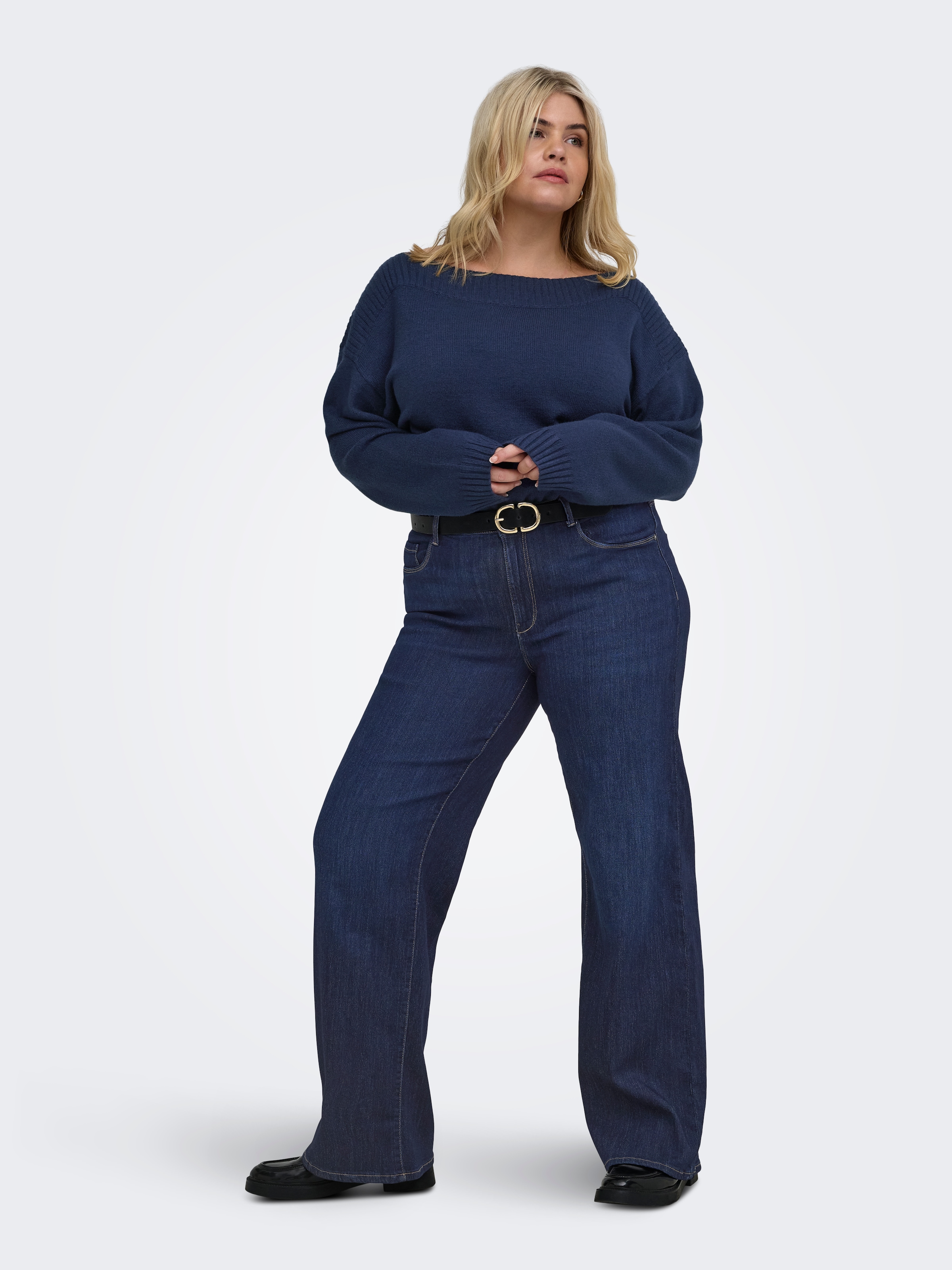 ONLY CARMAKOMA High-waist-Jeans »CARTHUNDER HW WIDE DNM PIM536 NOOS« Viskosemischung, High Waist