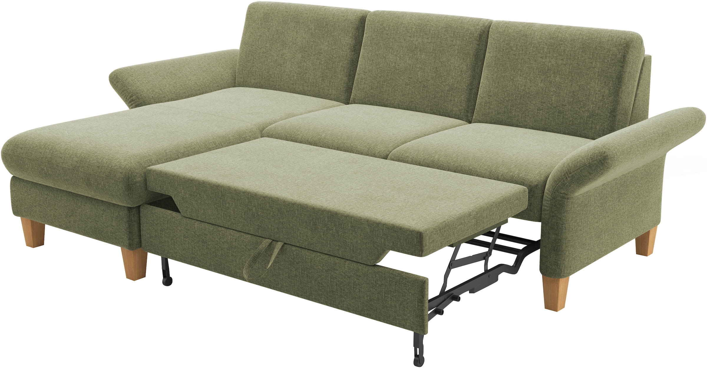 Home affaire Ecksofa »Rochelle, L-Form«, wahlweise mit Armteilverstellung, Bettfunktion und Bettkasten