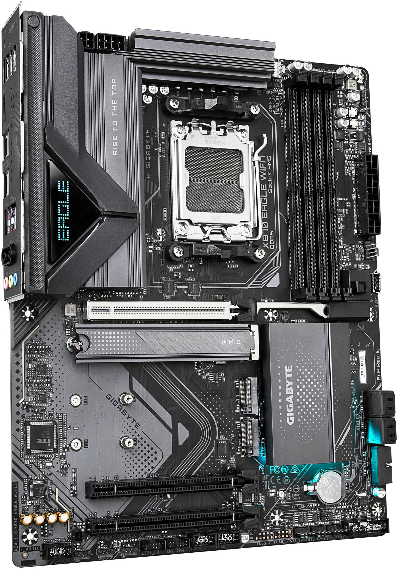 Gigabyte Mainboard »X870 EAGLE WIFI7 Mainboard - Unterstützt AMD Ryzen 9000 CPUs, 14+2+2 P«