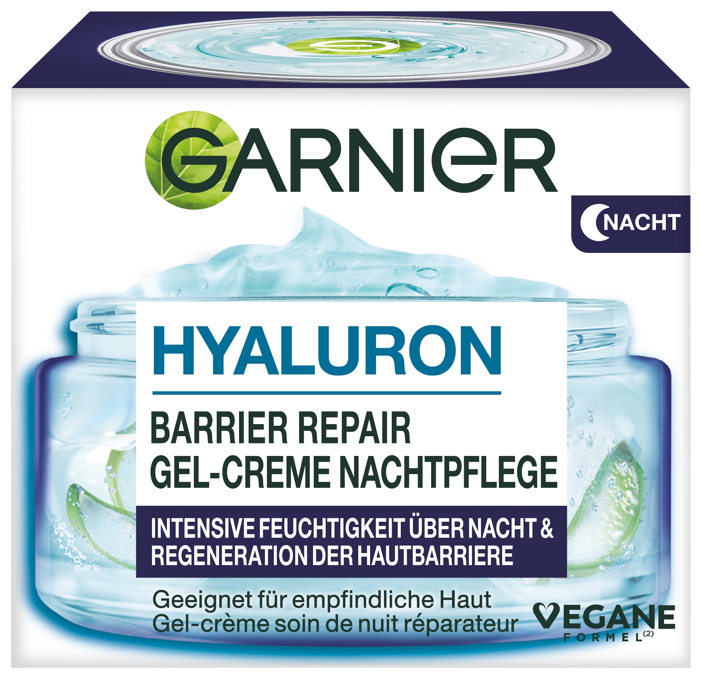 GARNIER Nachtcreme »Garnier Hyaluron Barrier Repair Gel-Creme Nachtpflege«