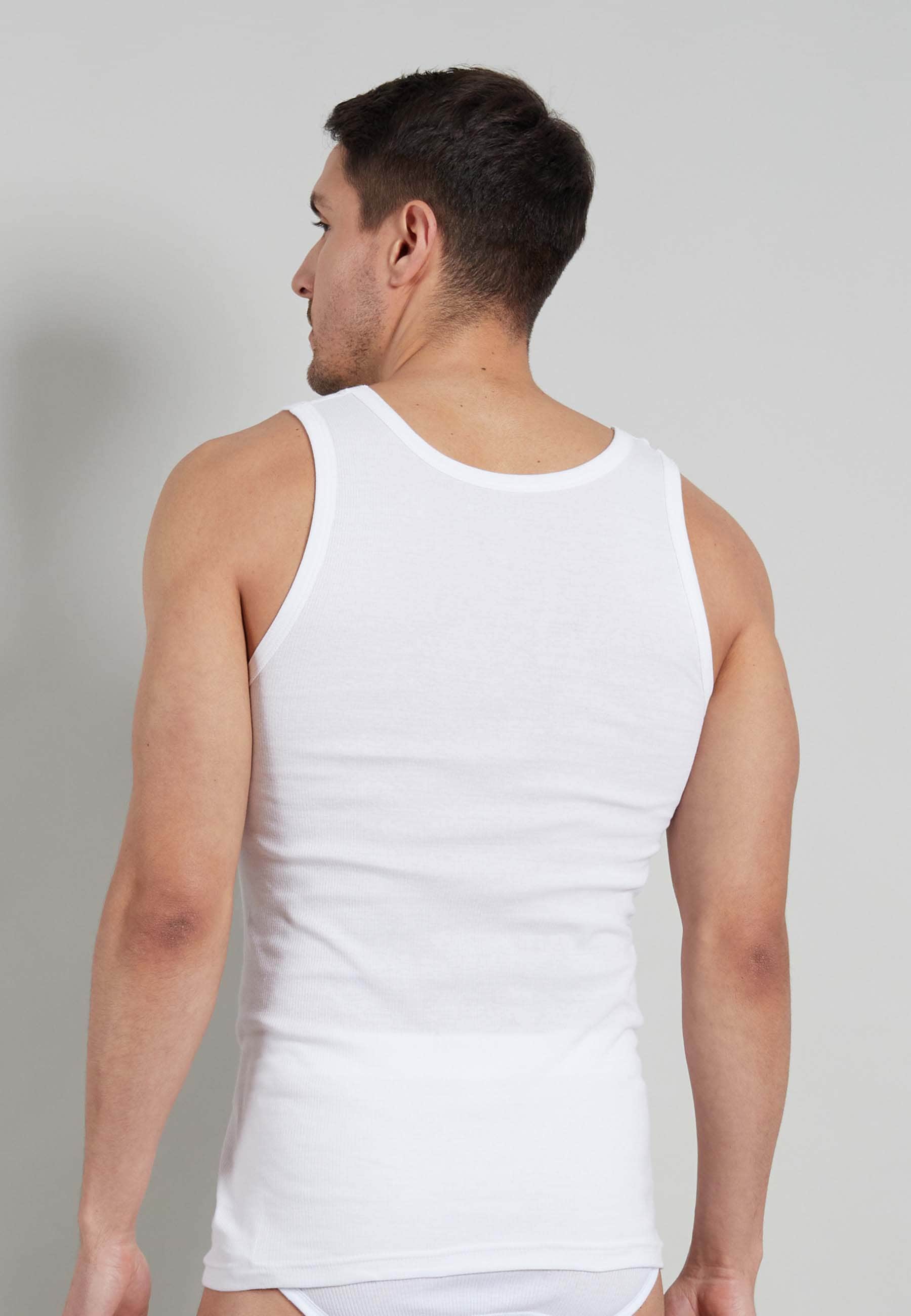 TOM TAILOR Tanktop »Montana« 2er Pack,  Rundhalsausschnitt, slim fit, basic, elastisch, hüftbedeckend