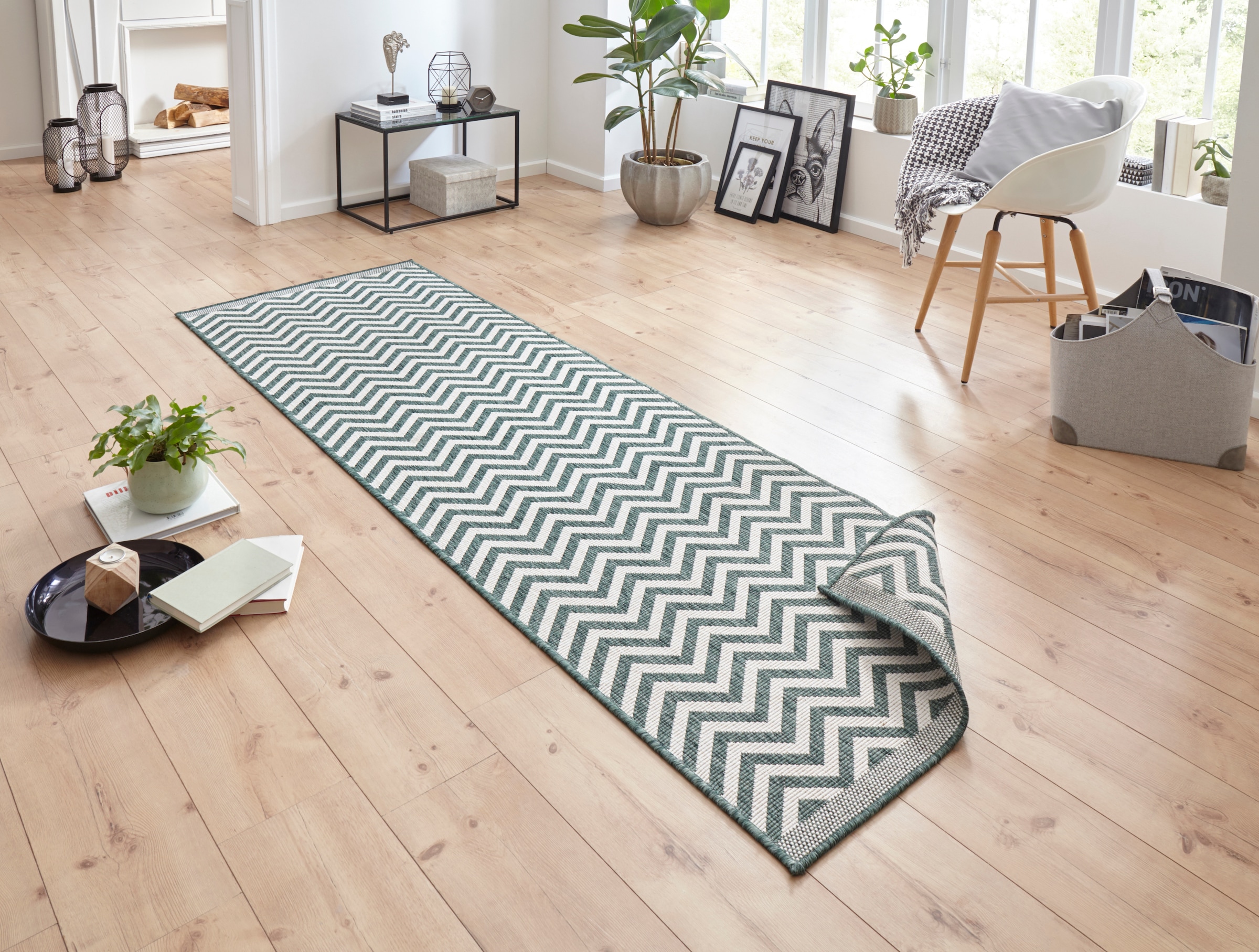 NORTHRUGS Teppich »Palma Wendeteppich«, rechteckig, 5 mm Höhe, In-& Outdoor günstig online kaufen