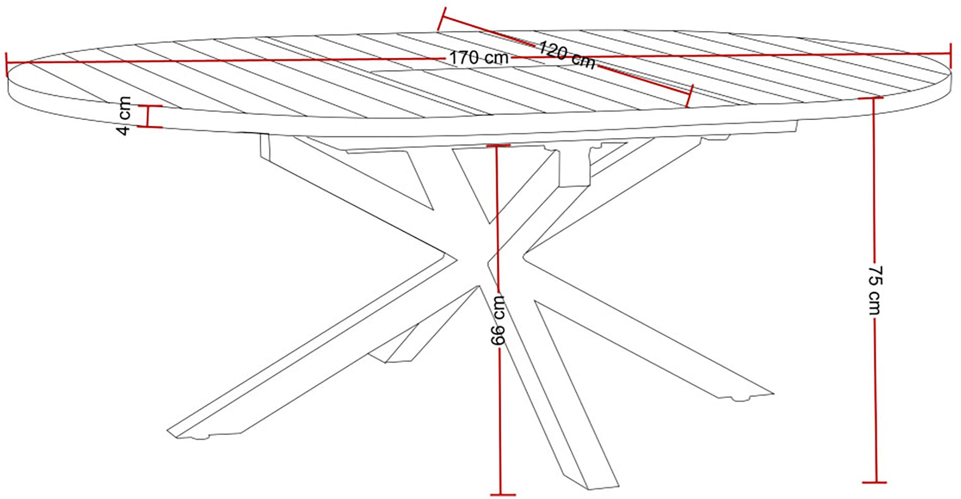 Destiny Garten-Essgruppe »COMO ARONA Essgruppe 4 Se + Tisch Ø120/170 cm« Set,  Tisch ausziehbar