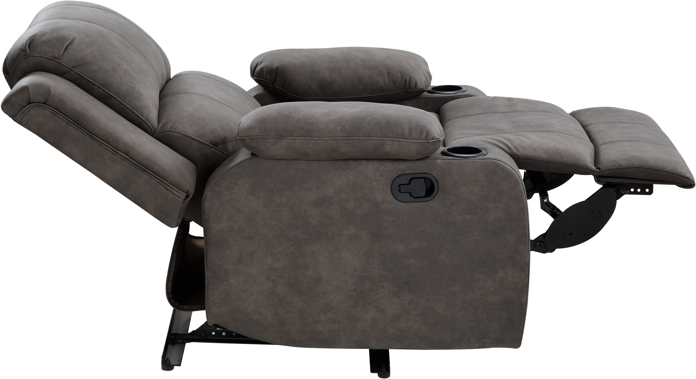 ATLANTIC home collection Relaxsessel, mit Relaxfunktion, Federkern und Getränkehalter