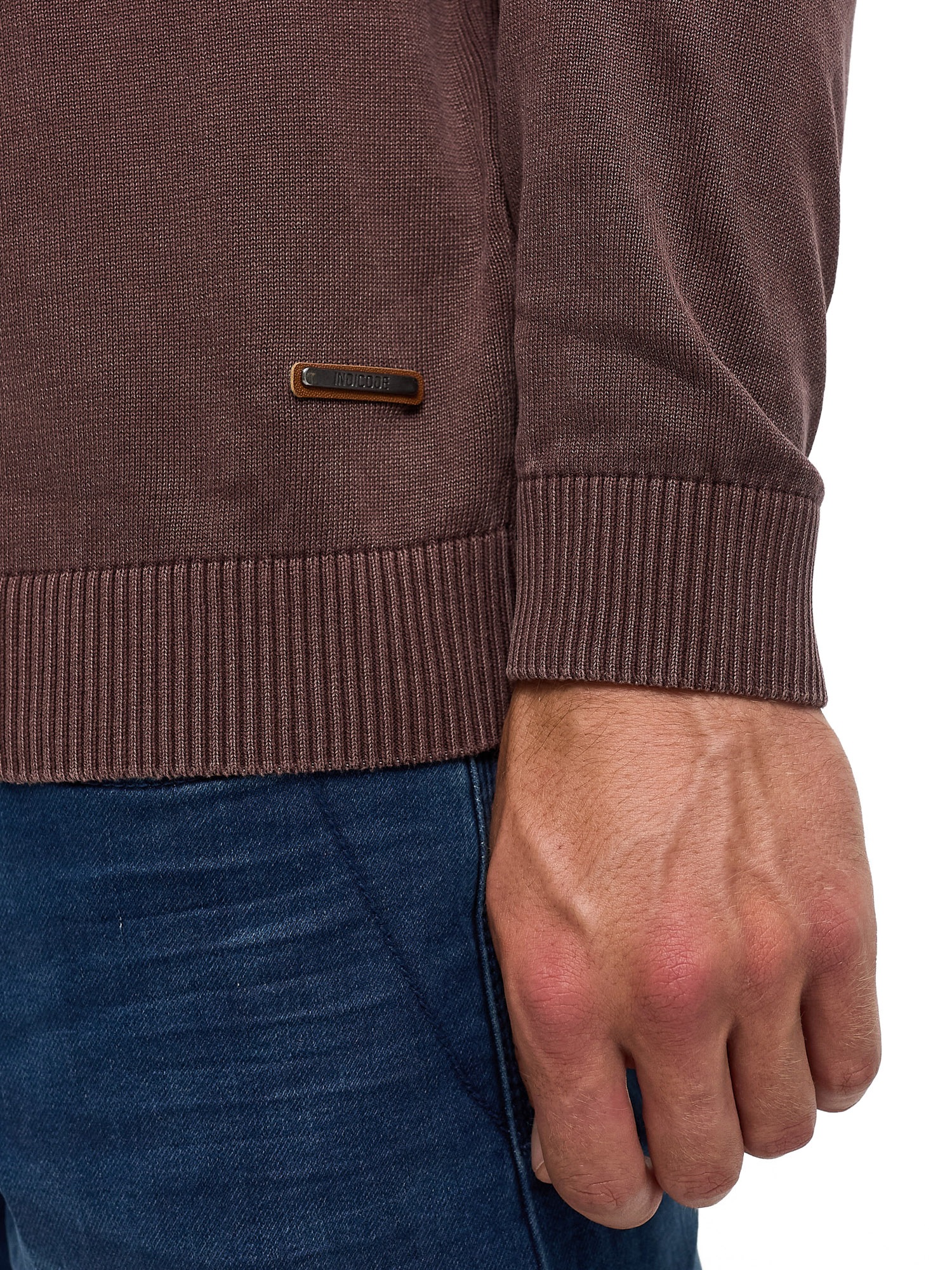 Indicode Rundhalspullover »INArkmill o-neck« Baumwolle, regular fit