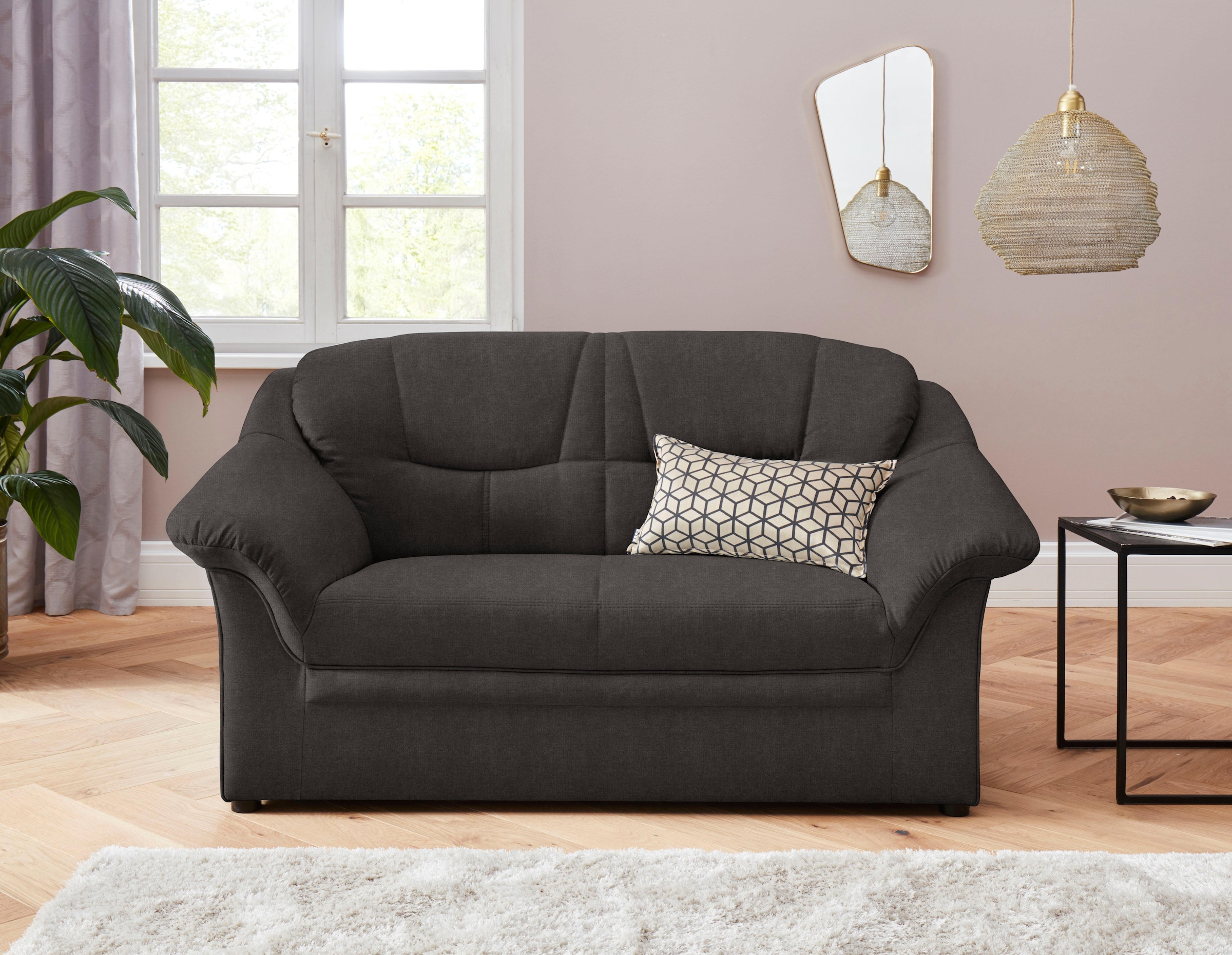 DOMO collection 2-Sitzer »Mezia kompakt für kleine Räume, Breite 146cm, komfortabel und zeitlos,«